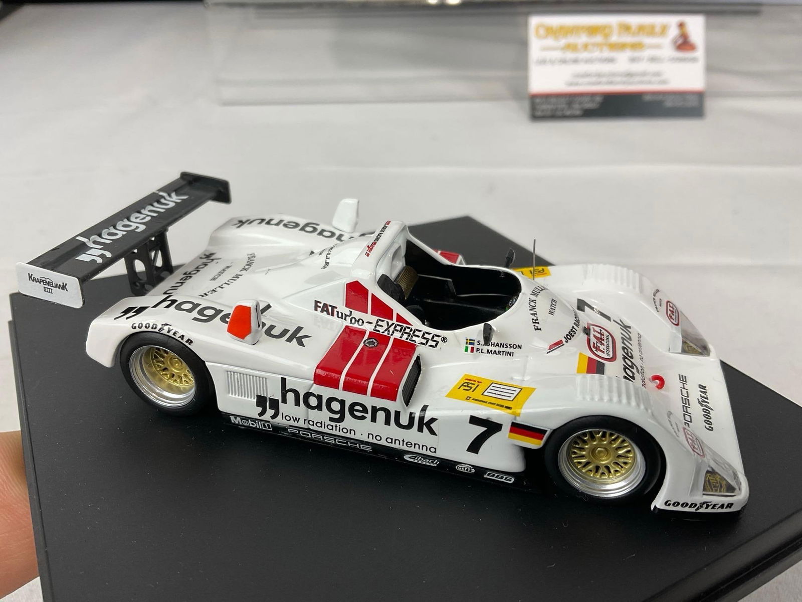 Trofeu 1997 Joest Porsche 1/43 Scale Diecast Car Model, Stefan Johansson, 4h x 6w x 6d inches - 4