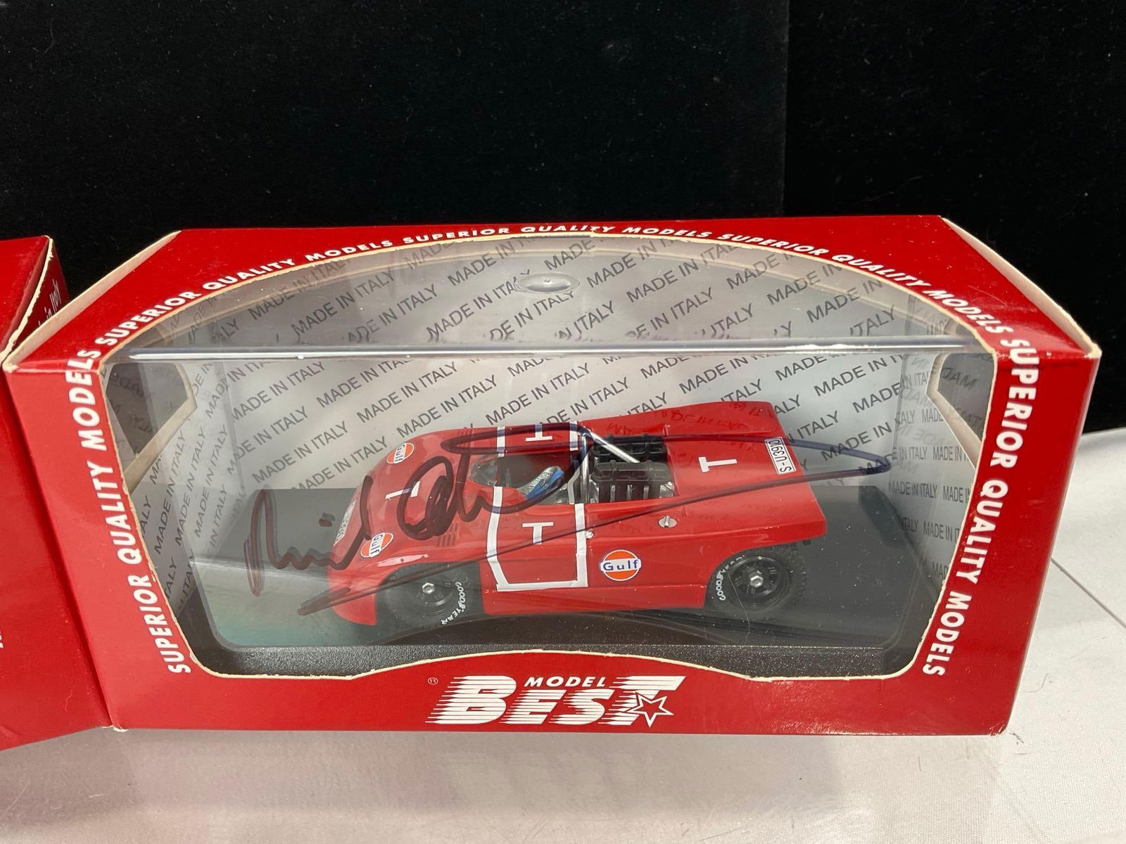Best Models 1/43 Scale Diecast Car Models, 1970-71 Porsche 908/3, both signed by a driver - 3