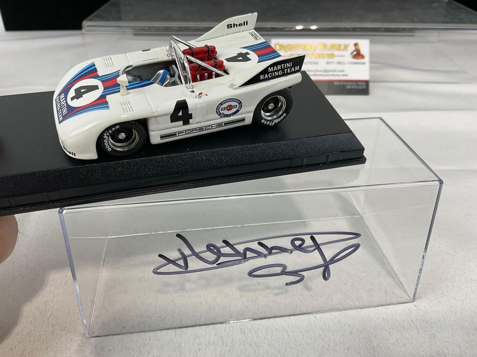 Best Models 1/43 Scale Diecast Car Models, 1970-71 Porsche 908/3, both signed by a driver - 7