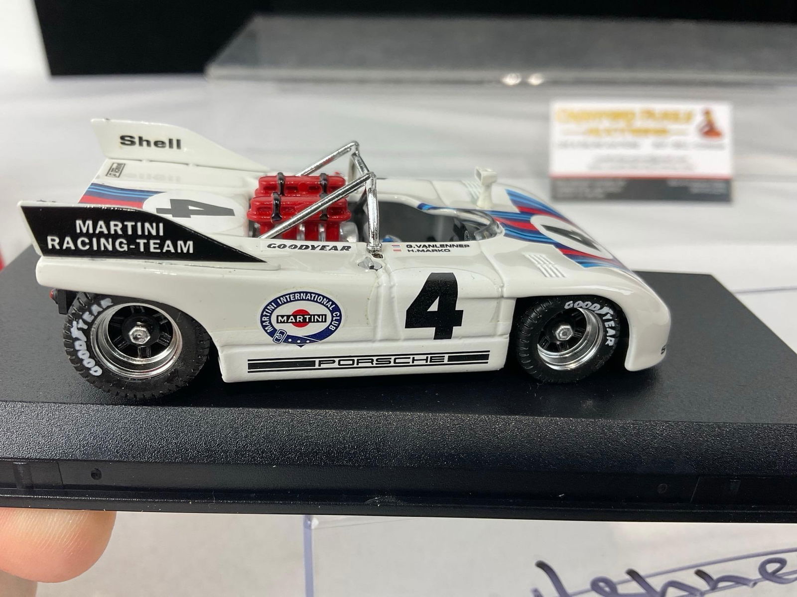 Best Models 1/43 Scale Diecast Car Models, 1970-71 Porsche 908/3, both signed by a driver - 9