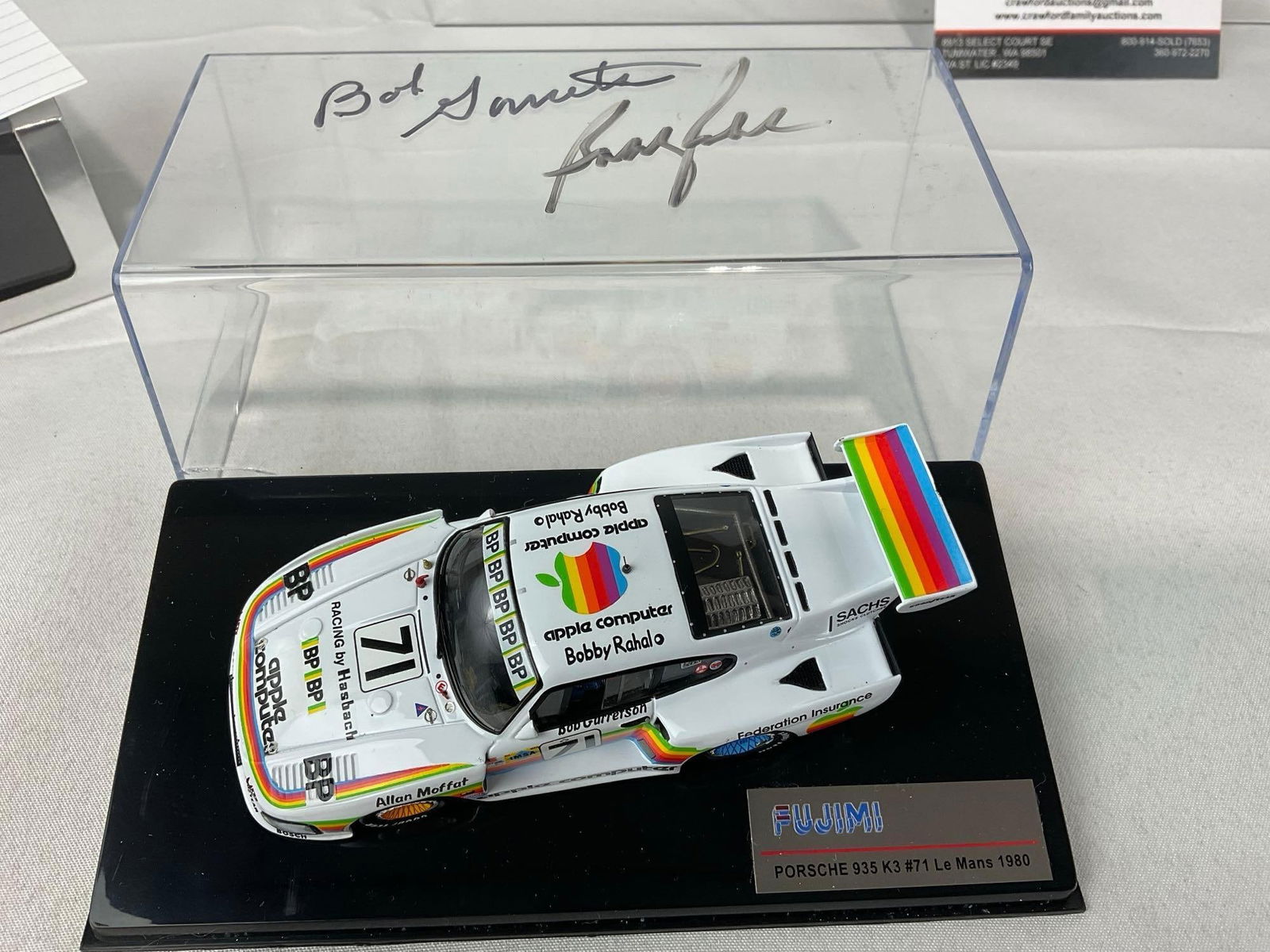 Spark & Fujimi 1/43 Scale Diecast Car Models, 1979-80 Porsche 935 Le Mans 24H signed by drivers - 5