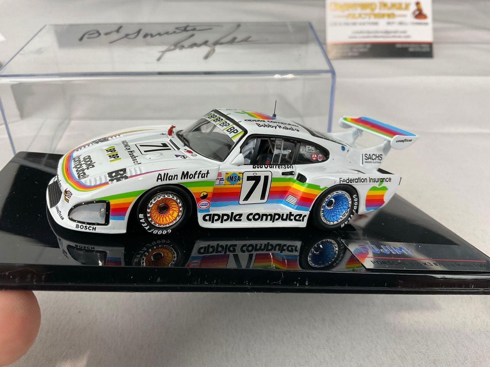 Spark & Fujimi 1/43 Scale Diecast Car Models, 1979-80 Porsche 935 Le Mans 24H signed by drivers - 6