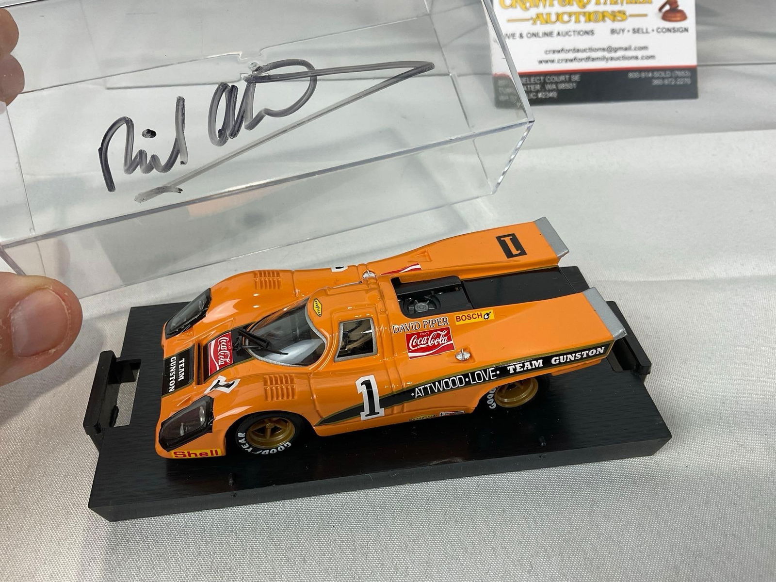 2 Brumm 1/43 Scale Diecast Car Models, 1970 & 1971 Porsche 917K Signed by drivers - 3