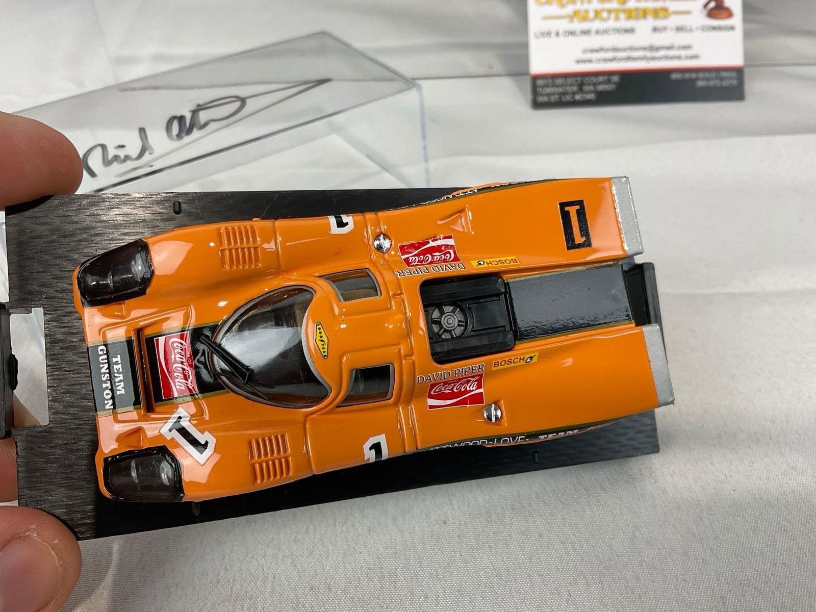 2 Brumm 1/43 Scale Diecast Car Models, 1970 & 1971 Porsche 917K Signed by drivers - 4