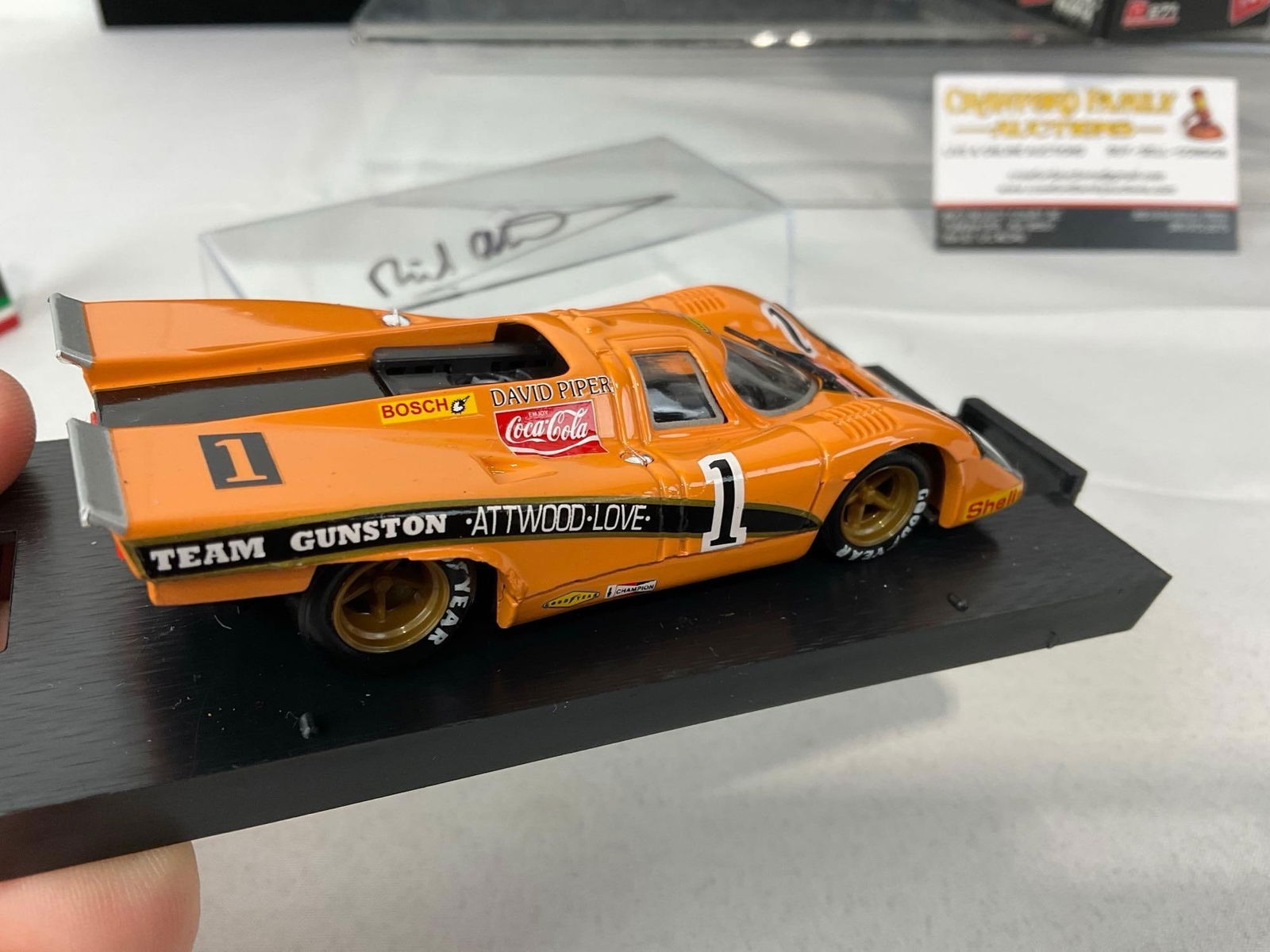 2 Brumm 1/43 Scale Diecast Car Models, 1970 & 1971 Porsche 917K Signed by drivers - 5