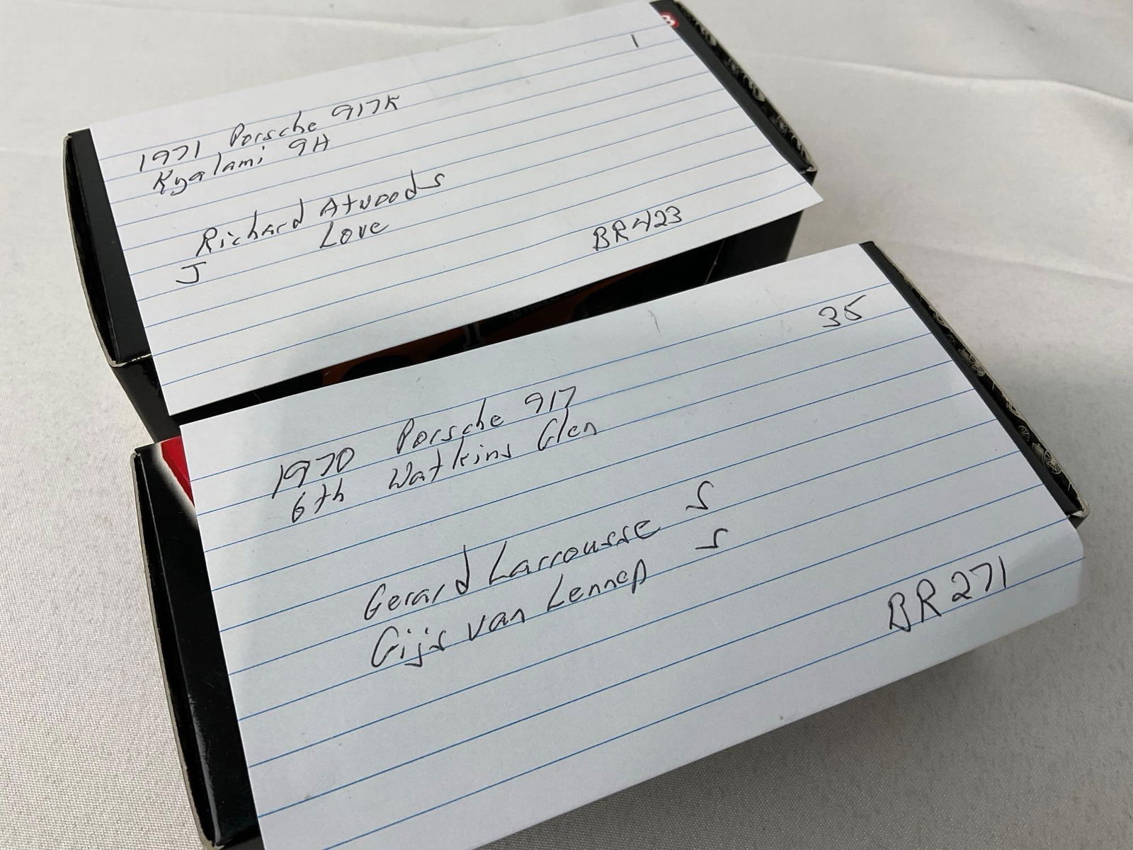 2 Brumm 1/43 Scale Diecast Car Models, 1970 & 1971 Porsche 917K Signed by drivers - 9