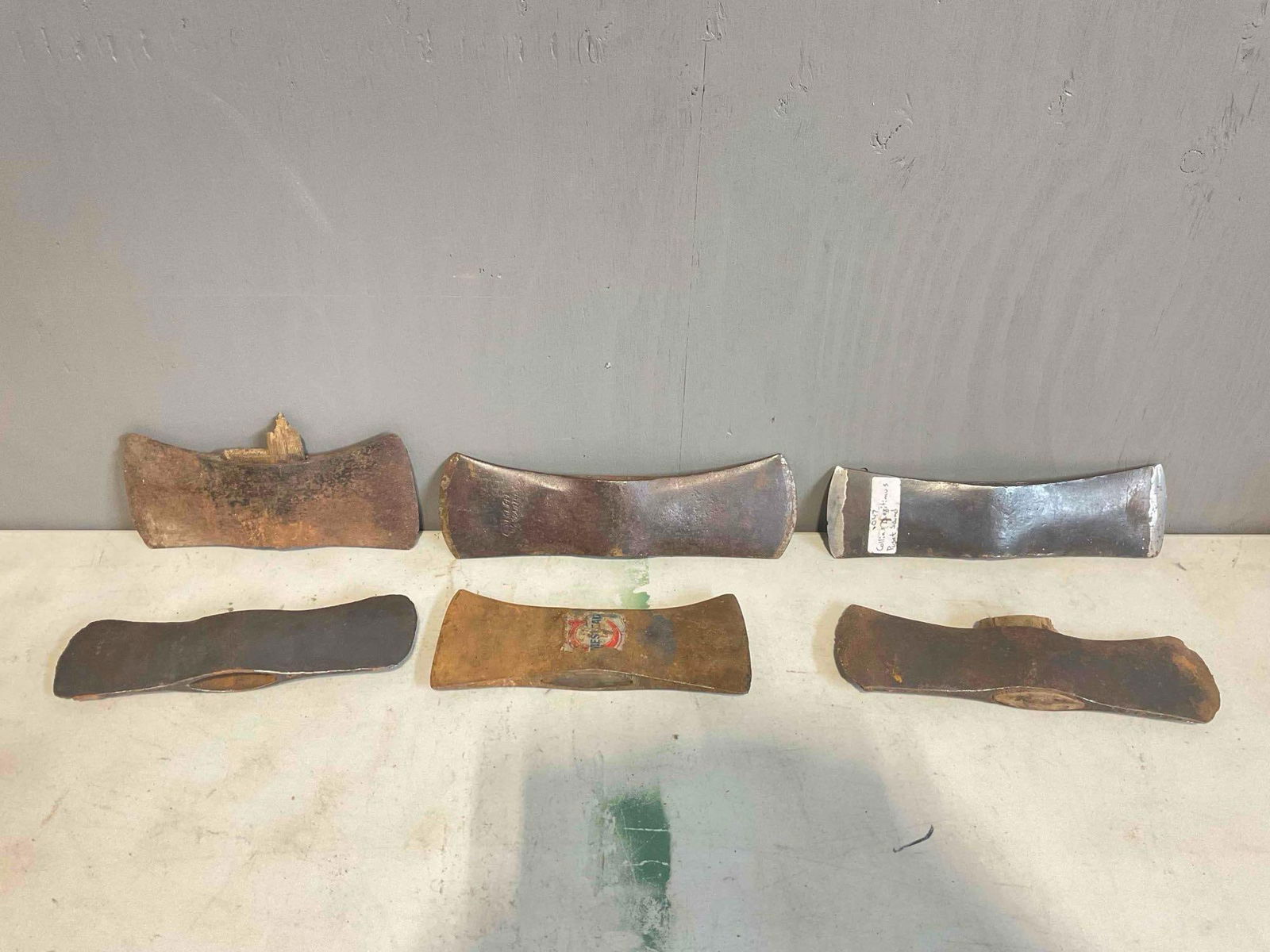 6 pcs Vintage Steel Double-Bit Axe Heads, incl. Collins Legitimus, Collins Homestead & More! (1 of 14)