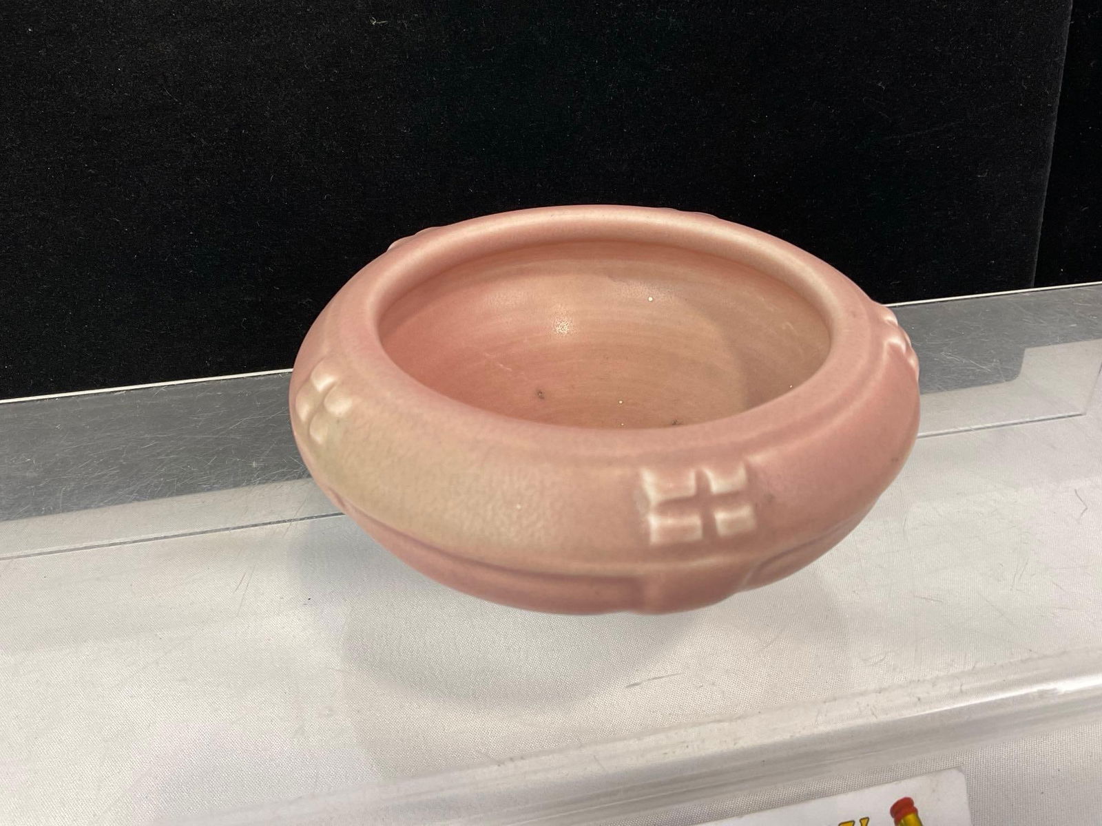Early 20th Century 1919 Rookwood Pottery, Pink/Dusty Rose Finish, Low Bowl - 2