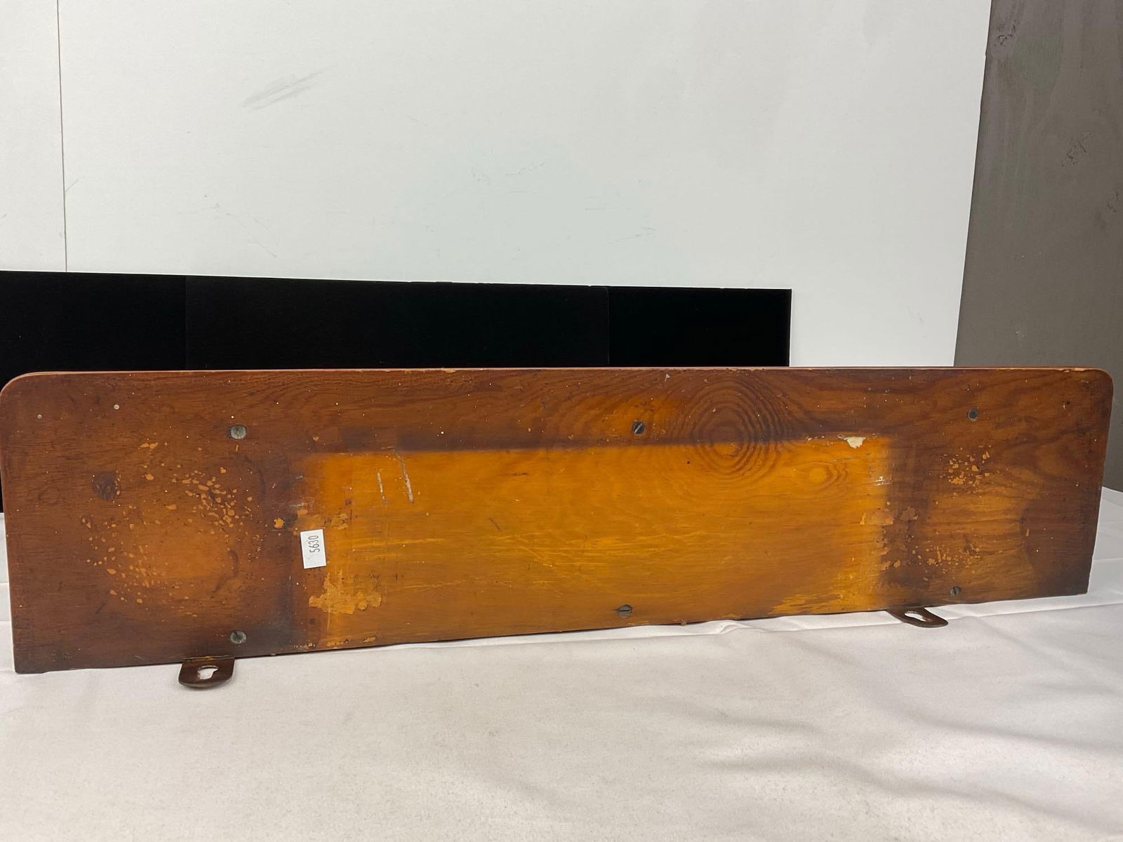 Antique Victorian-Era Stick & Ball Design Shelf, Finely Carved Wood, 14h x 26w x 7d inches - 7