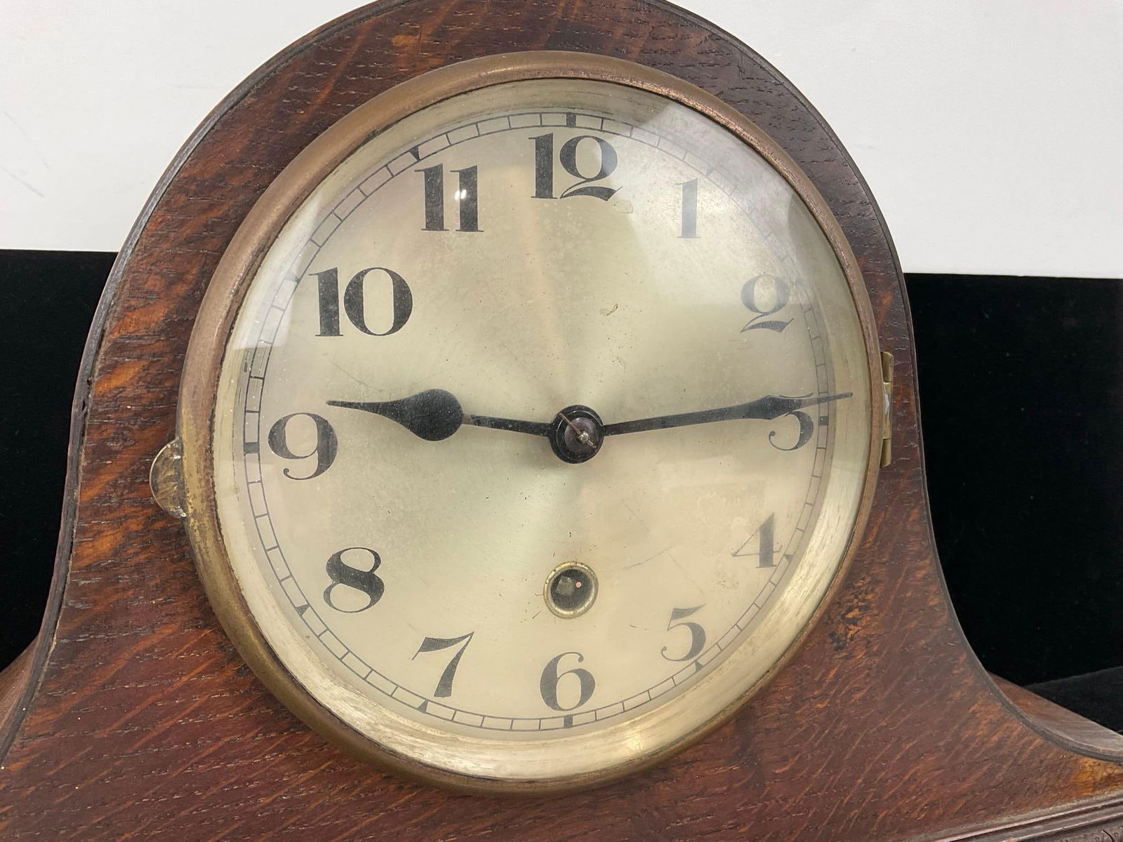 Early 20th Century Haller Humpback Mantel Clock, no key, 11h x 17w x 6d inches - 2