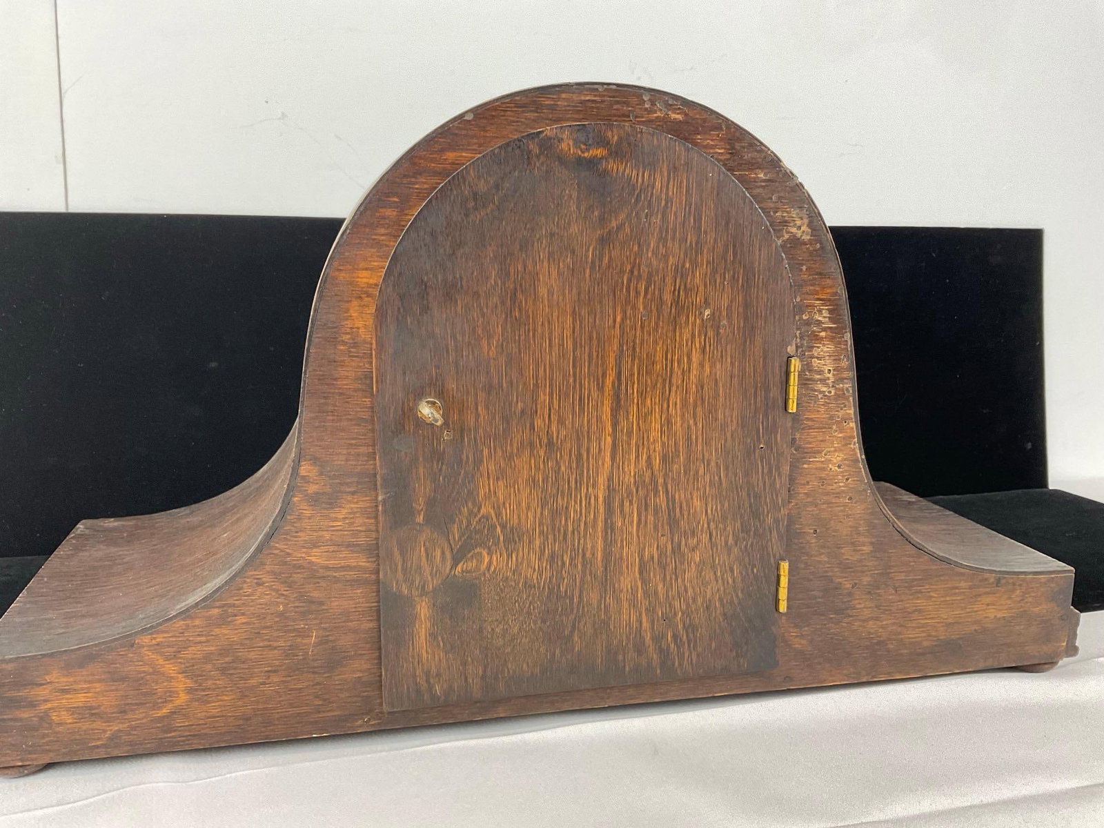 Antique Welby(?) German Humpback Mantel Clock, Time Strike Chime, 10h x 17w x 6d inches - 4