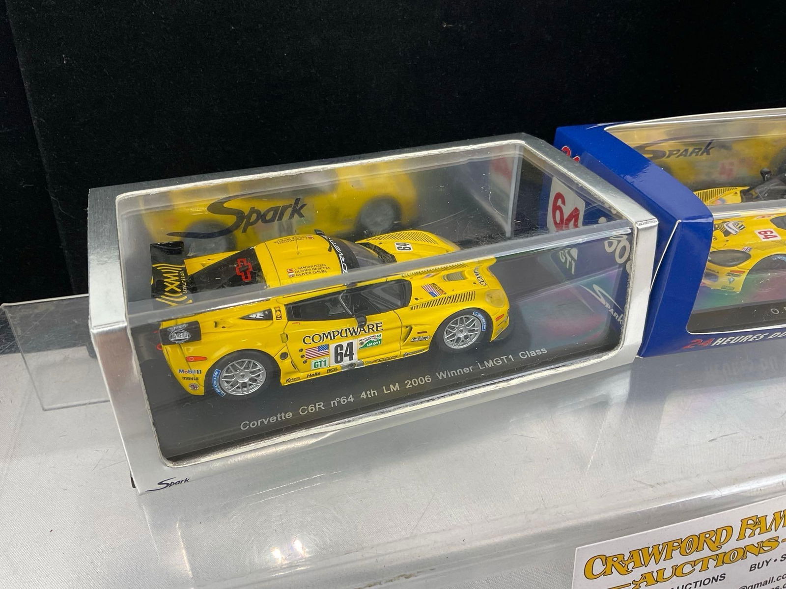 2 Spark 1/43 Diecast Car Models, 2006-08 Corvette C6R Le Mans, - 2
