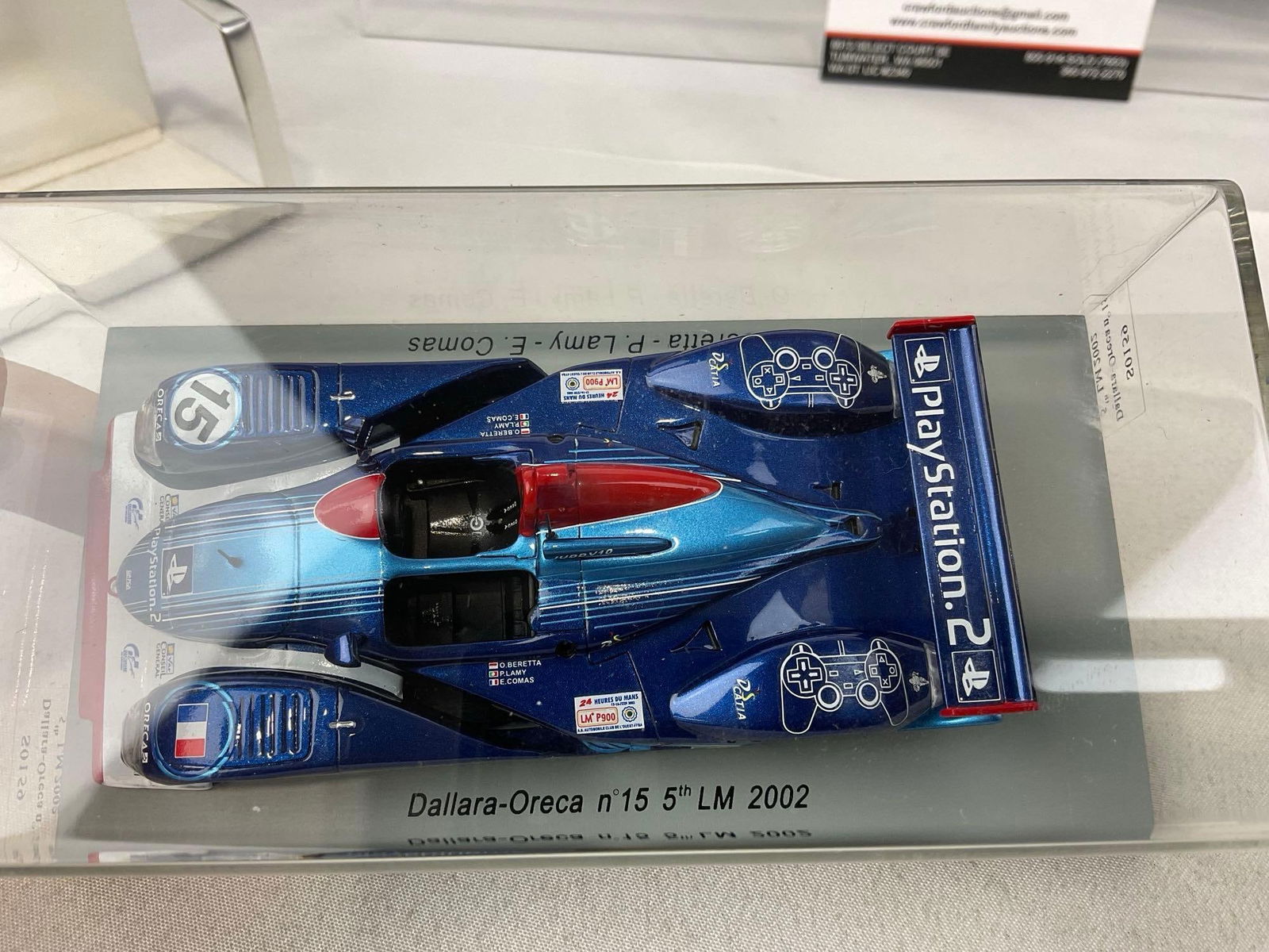 2 Spark & Fujimi 1/43 Diecast Car Models, 2002 Dallara-Oreca & 2012 Ferrari 458 Italia, Le Mans 24H - 5