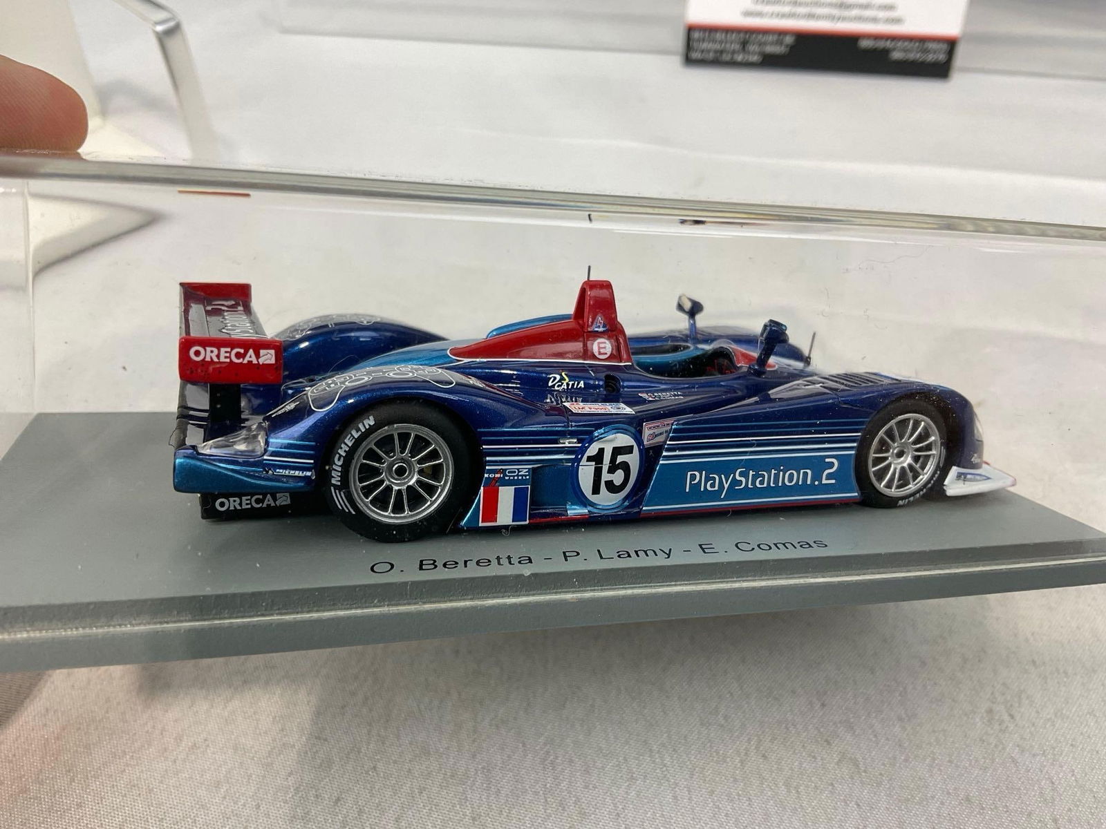 2 Spark & Fujimi 1/43 Diecast Car Models, 2002 Dallara-Oreca & 2012 Ferrari 458 Italia, Le Mans 24H - 6