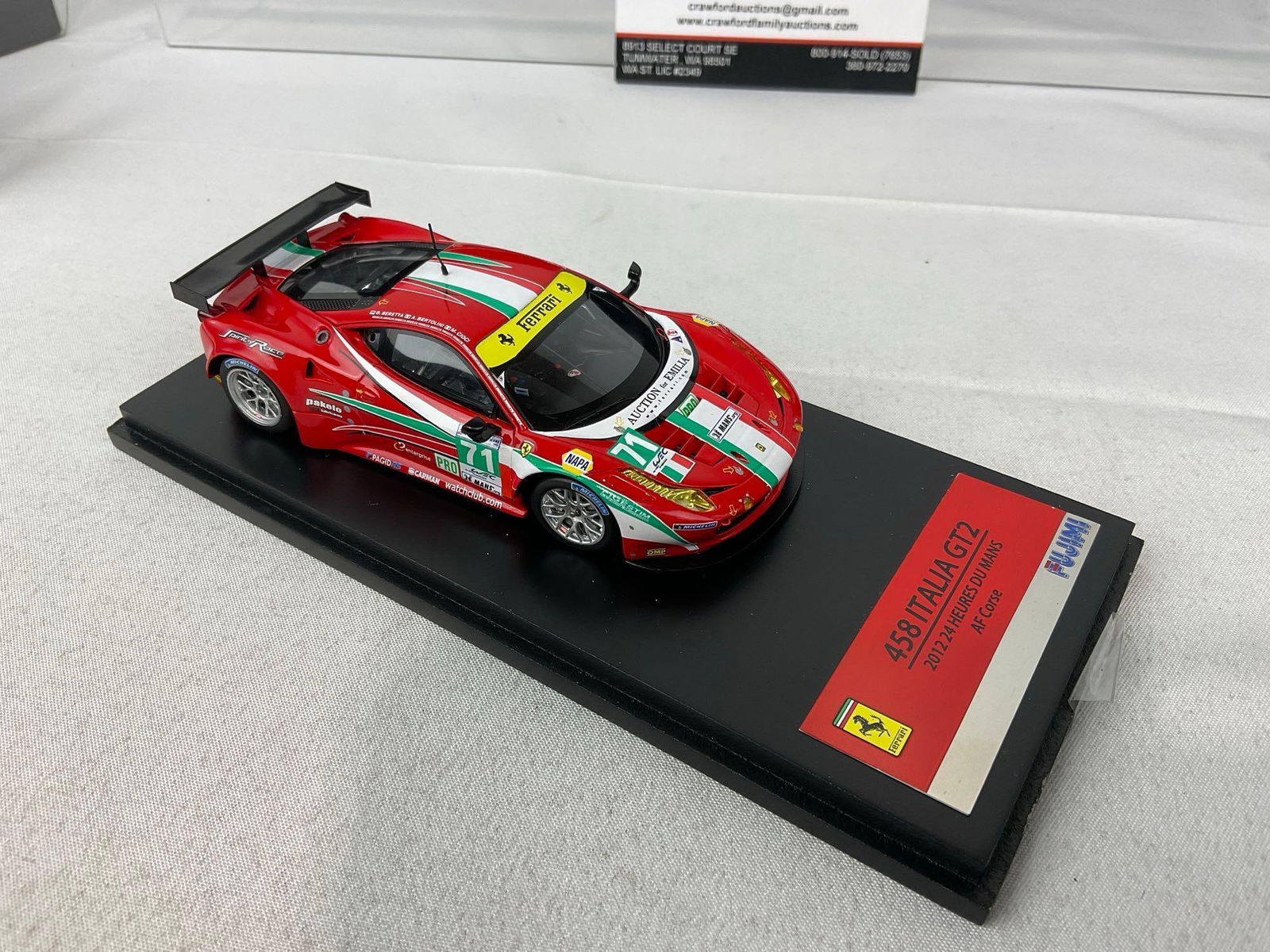 2 Spark & Fujimi 1/43 Diecast Car Models, 2002 Dallara-Oreca & 2012 Ferrari 458 Italia, Le Mans 24H - 7