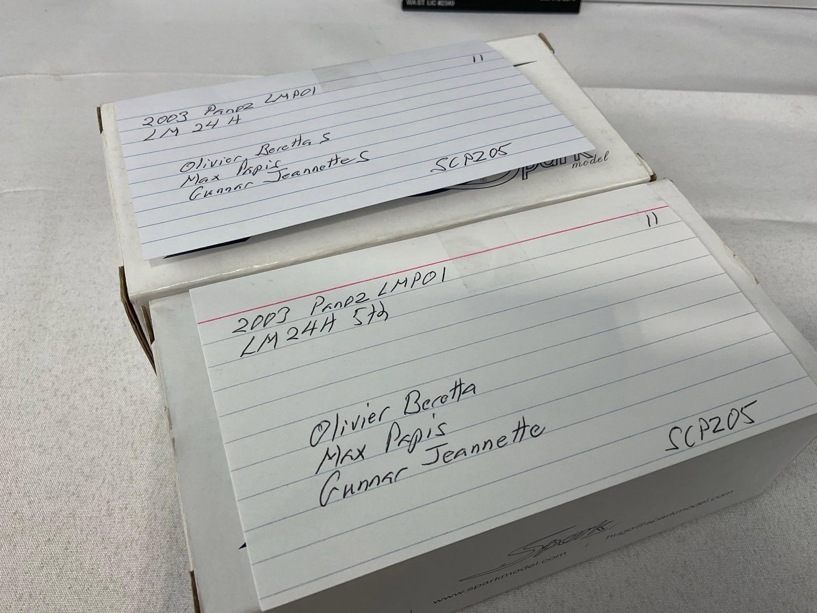 2 Spark 1/43 Diecast Car Models, 2003 Panoz LMP01 LM24H, 1 Signed by 2 Drivers - 9