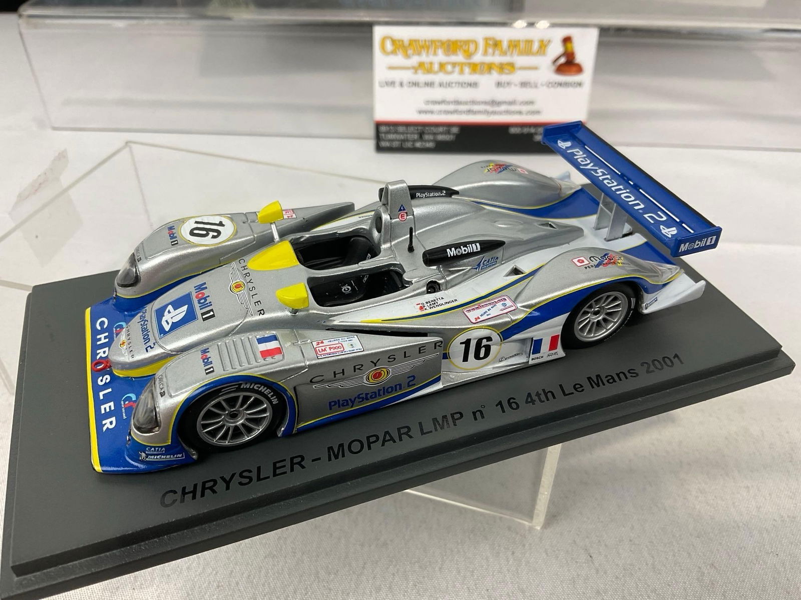 2 Spark & Eagles Race 1/43 Diecast Car Models, 1999 Viper GTS-R & 2001 Chrysler Mopar LMP - 2