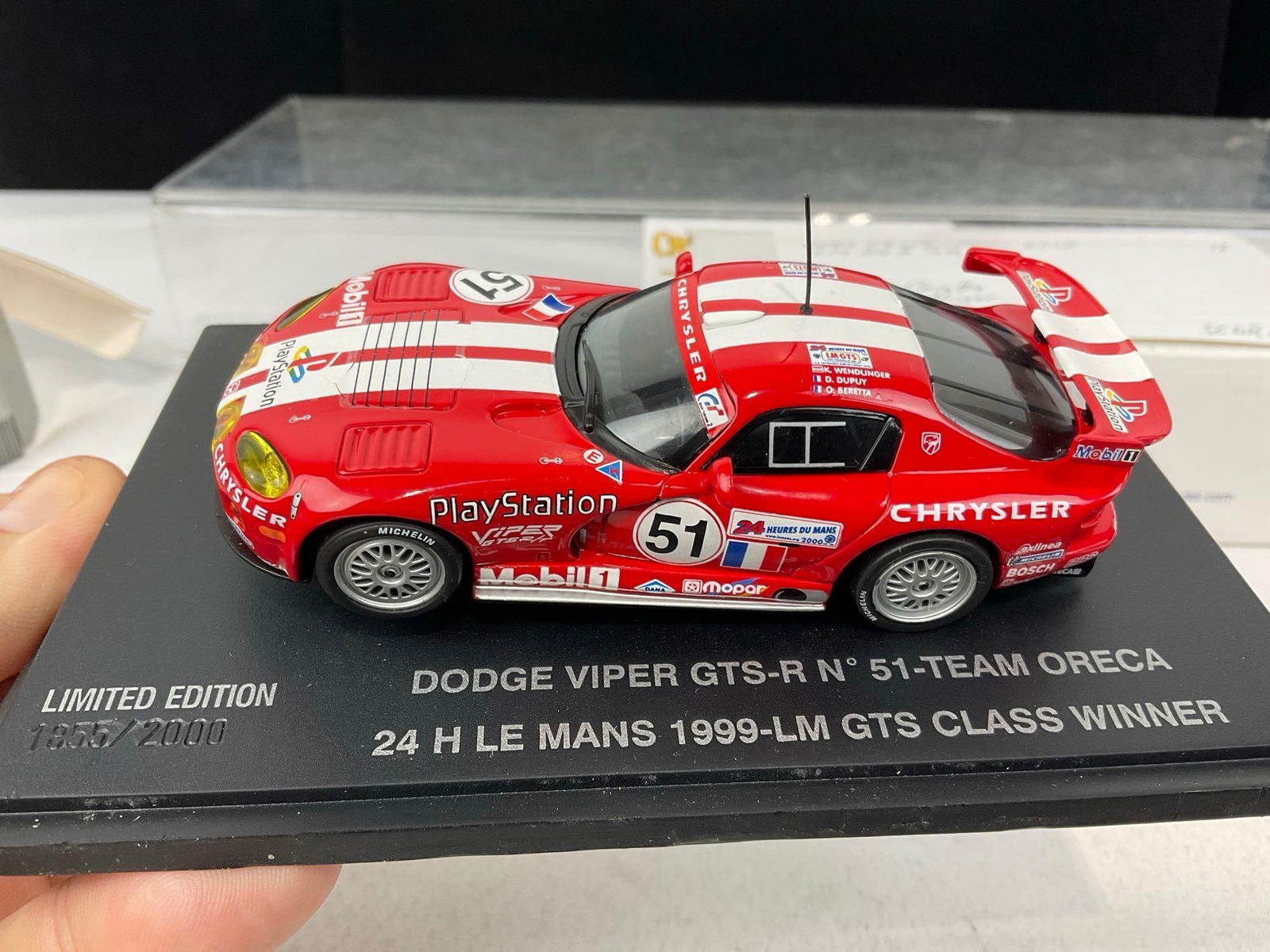 2 Spark & Eagles Race 1/43 Diecast Car Models, 1999 Viper GTS-R & 2001 Chrysler Mopar LMP - 4