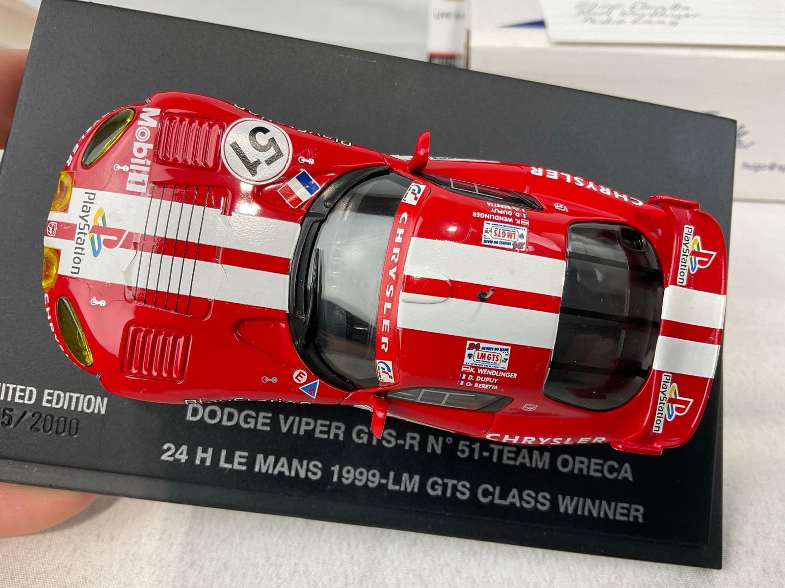 2 Spark & Eagles Race 1/43 Diecast Car Models, 1999 Viper GTS-R & 2001 Chrysler Mopar LMP - 5