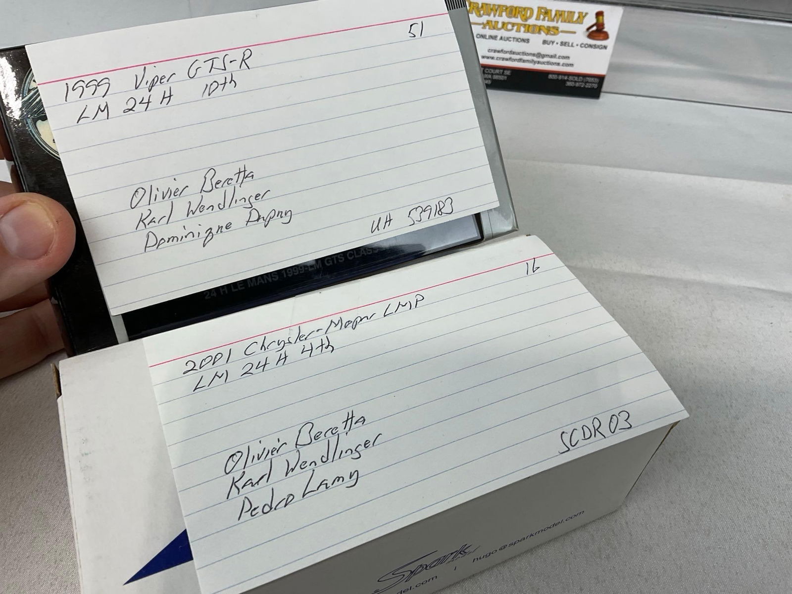 2 Spark & Eagles Race 1/43 Diecast Car Models, 1999 Viper GTS-R & 2001 Chrysler Mopar LMP - 7