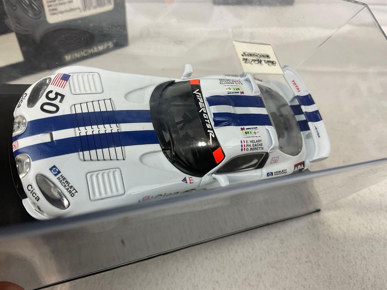 2 Minichamps & IXO 1/43 Diecast Car Models, 1996 & 1998 Viper GTS-R, Olivier Beretta - 4