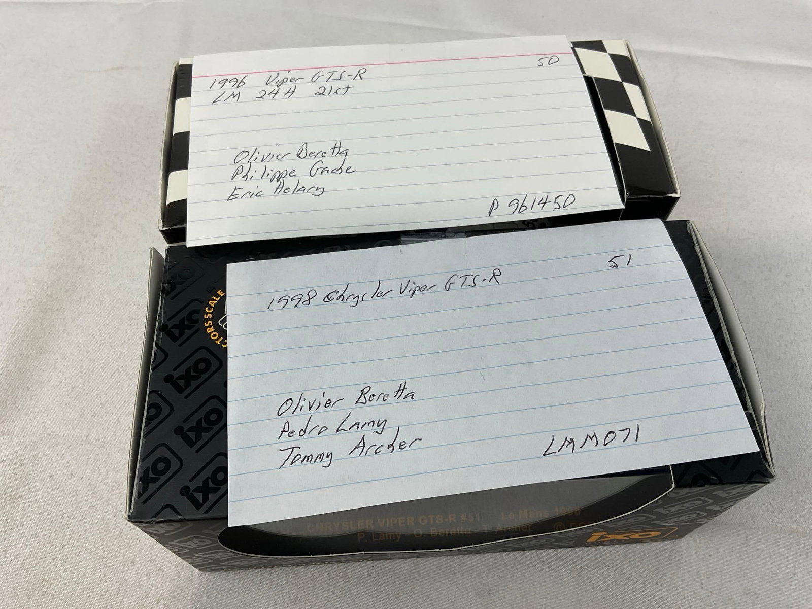 2 Minichamps & IXO 1/43 Diecast Car Models, 1996 & 1998 Viper GTS-R, Olivier Beretta - 8