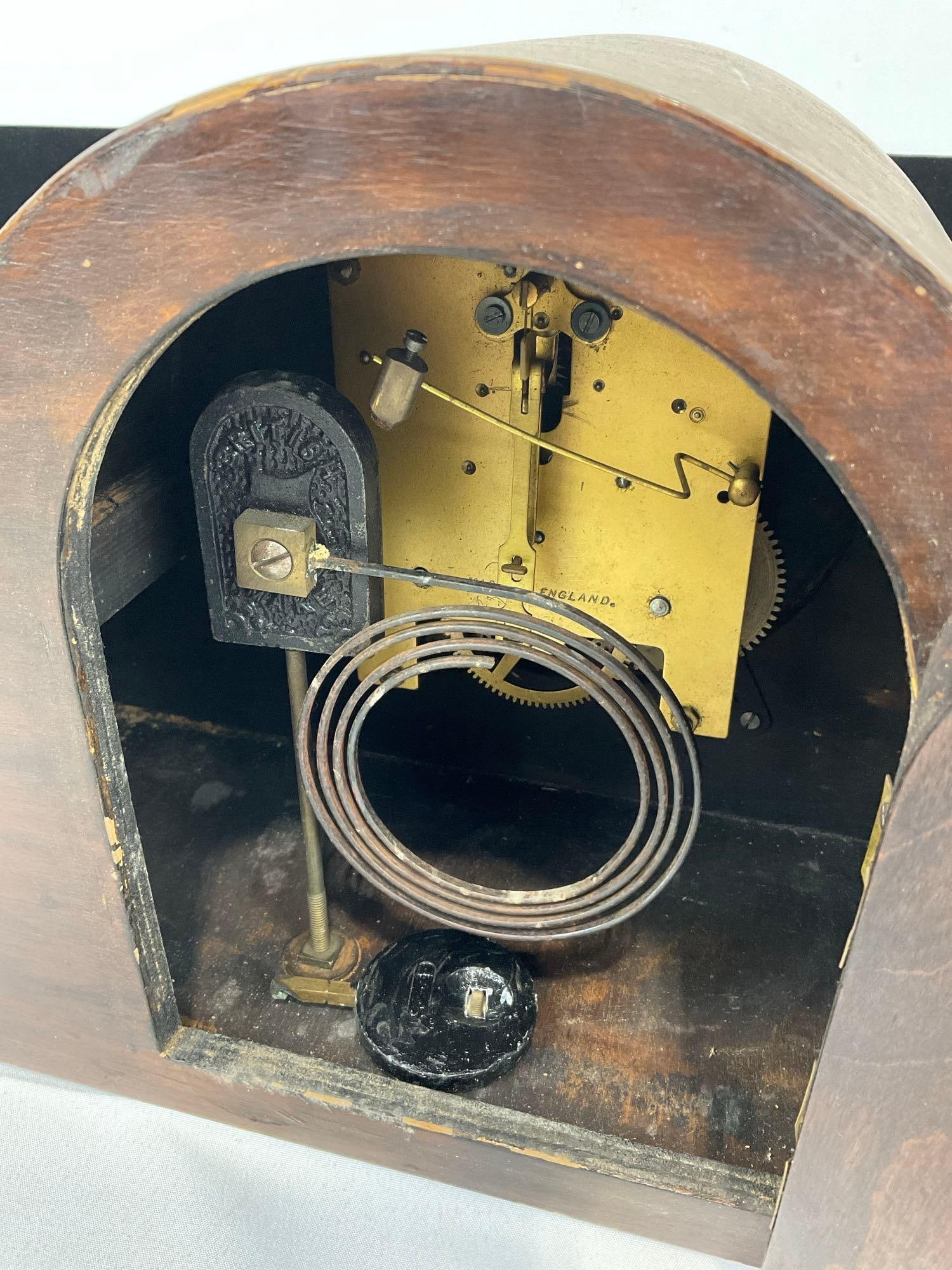 Early 20th Century German Haller (?) Mantel Clock, Time Strike, 10h x 15w x 7d inches - 5