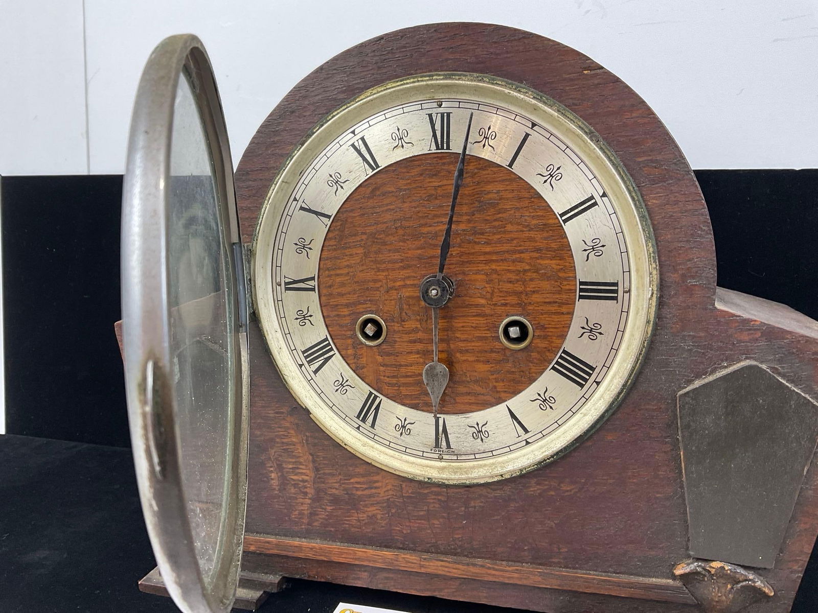 Early 20th Century Art Deco Mantel Clock, Time Strike FHS movement, 10h x 11w x 6d inches - 2