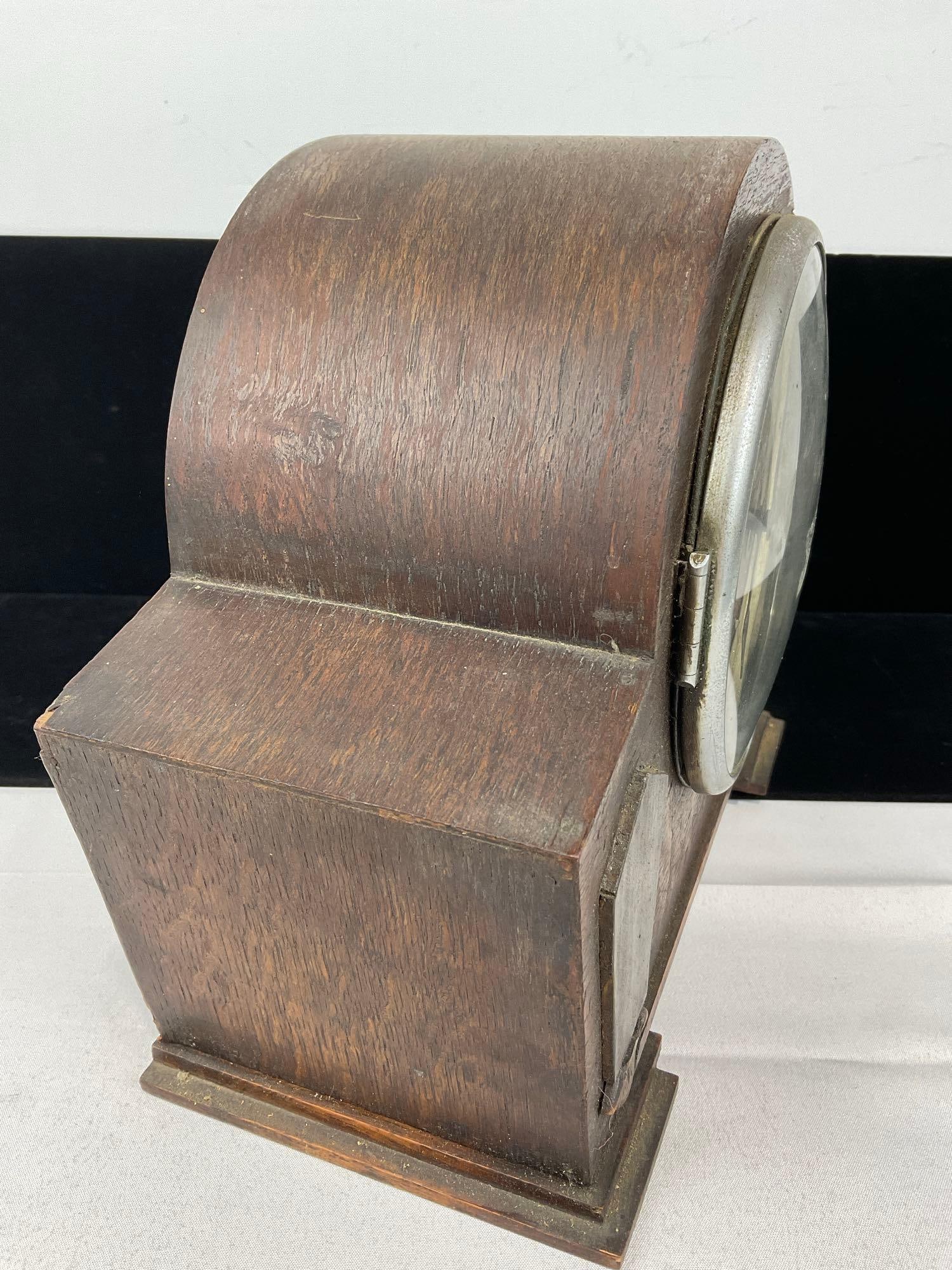 Early 20th Century Art Deco Mantel Clock, Time Strike FHS movement, 10h x 11w x 6d inches - 3