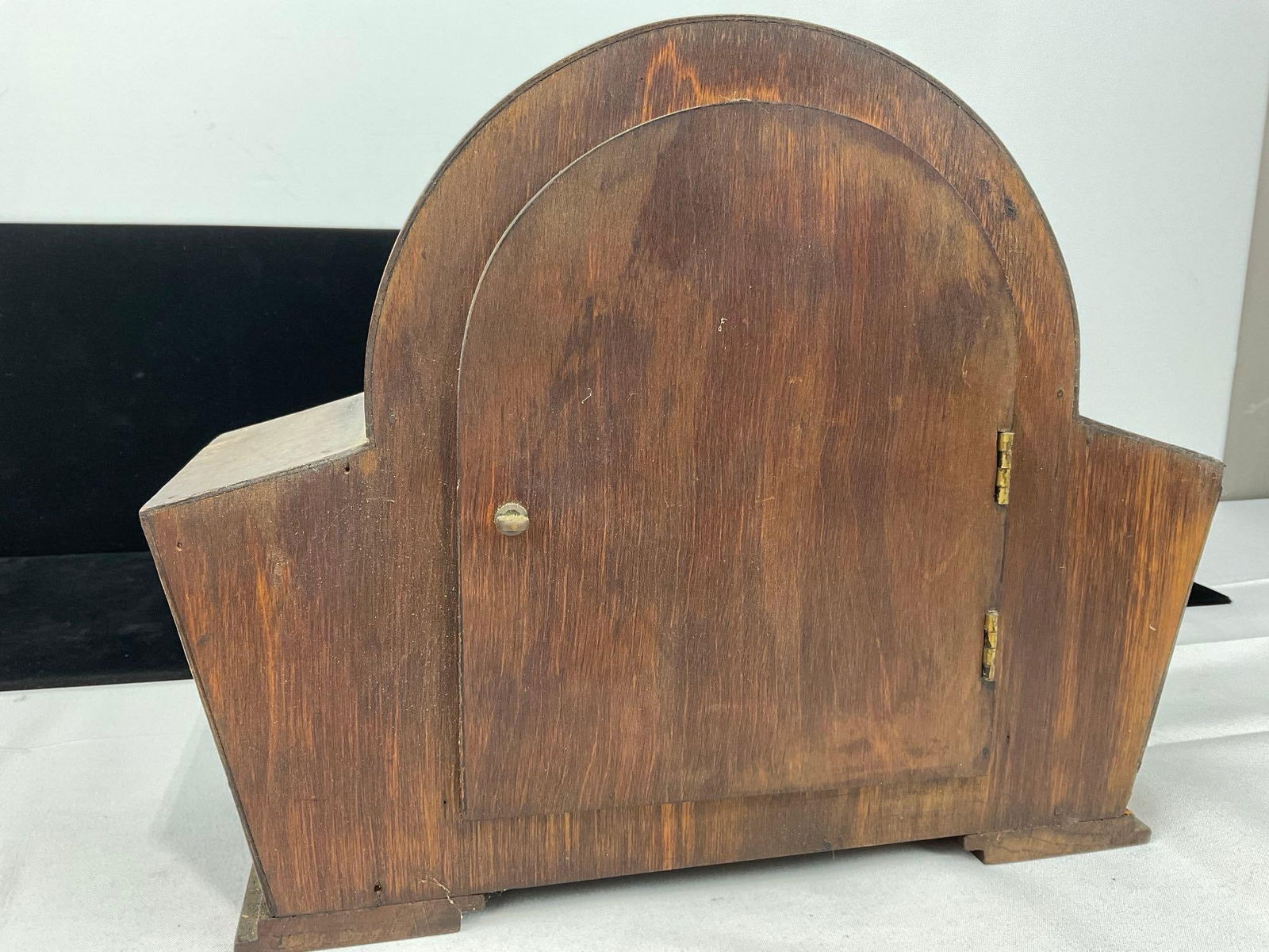 Early 20th Century Art Deco Mantel Clock, Time Strike FHS movement, 10h x 11w x 6d inches - 4