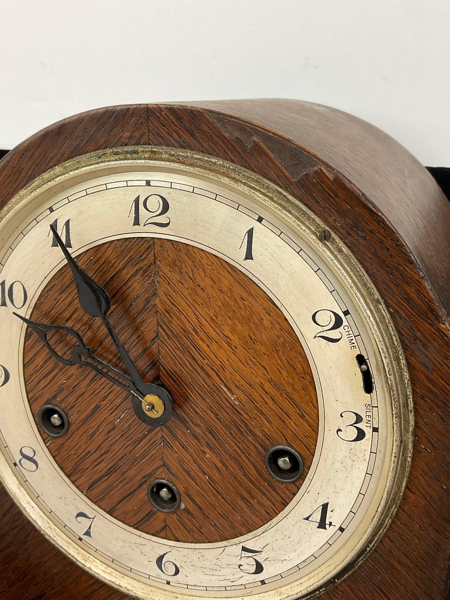 Antique John A Jackson English Mantel Clock, Time Strike Chime, 10h x 11w x 6d inches - 3