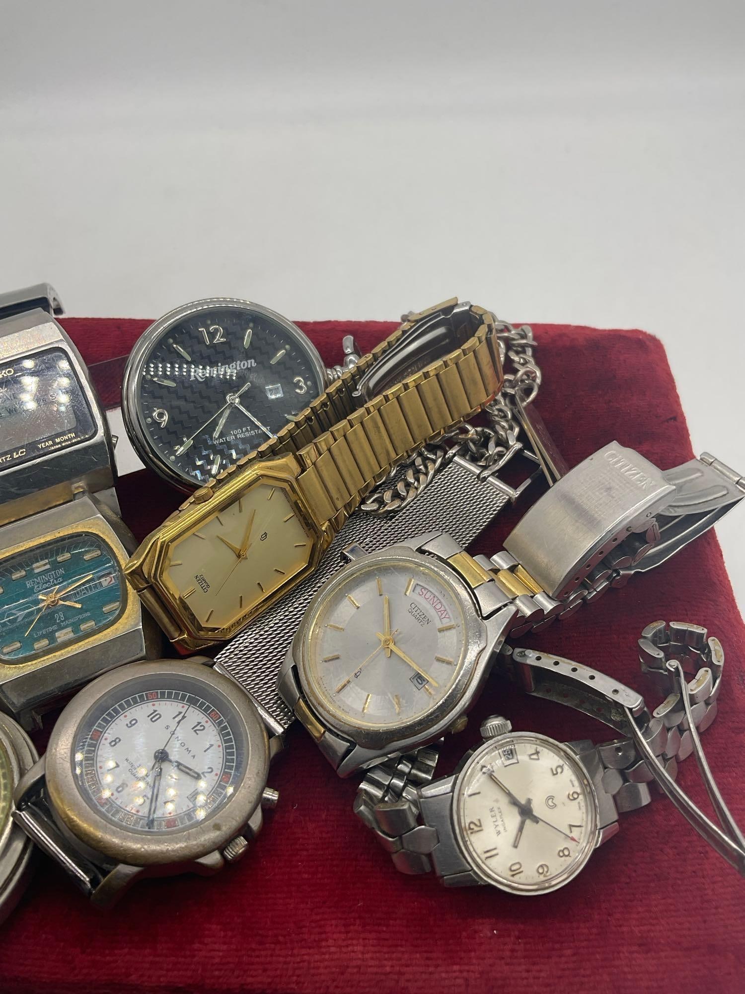 9 x Assorted Wrist watches Including Vintage Remington Pocked & Electra wrist watch See description - 3