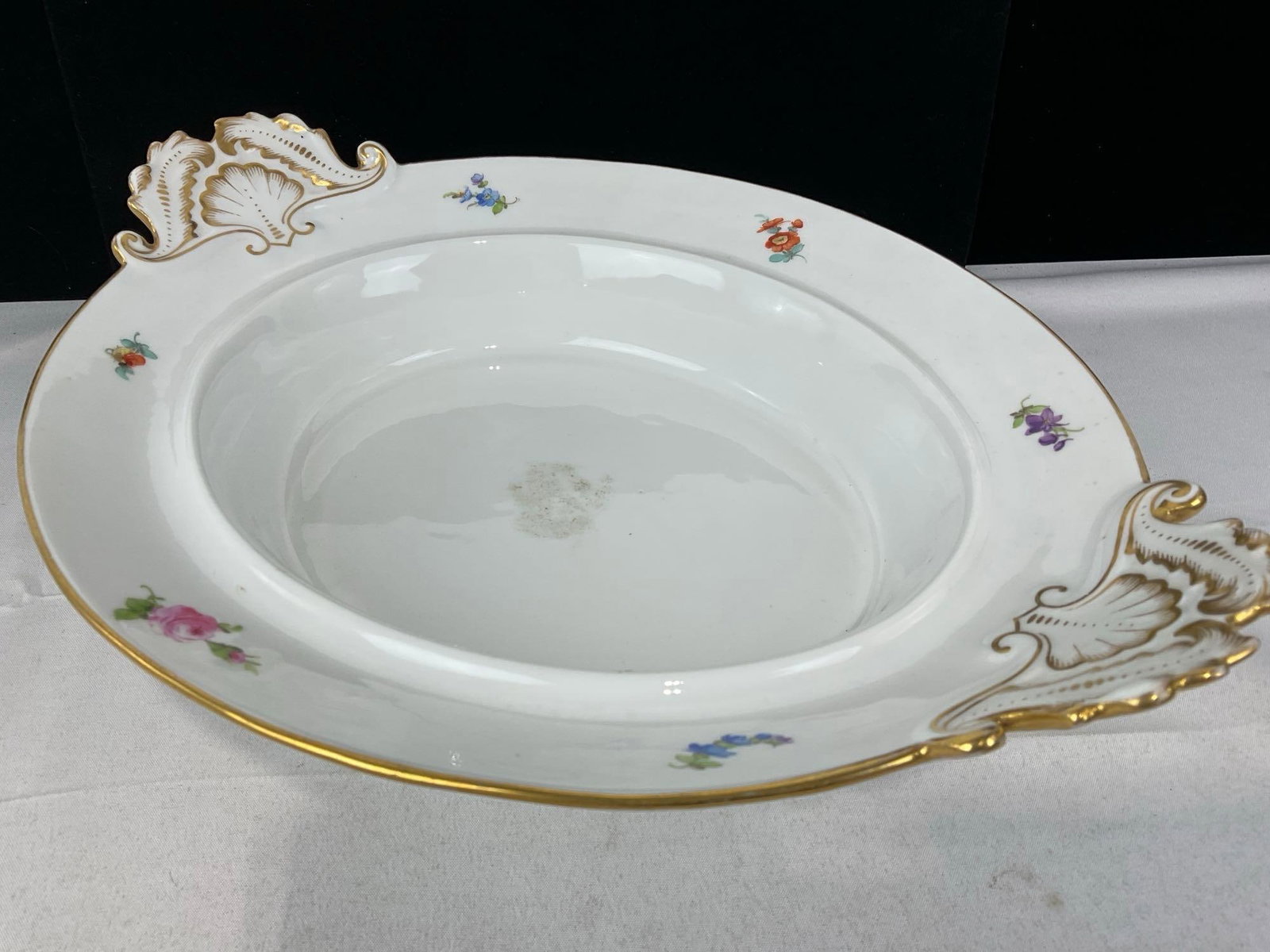 Meissen Lidded Soup Tureen w/Handpainted Floral Motif, 8h x 14w x 11d inches - 5