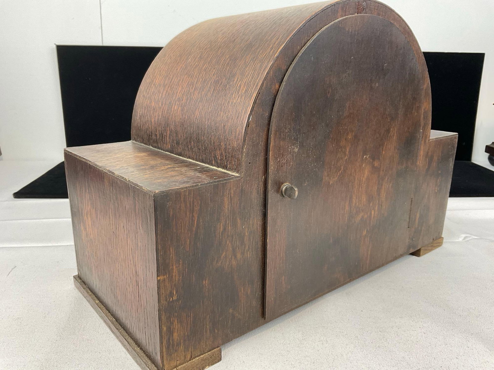 Early 20th Century Art Deco British Anvil Mantel Humpback Clock, Time Strike Chime 10h x 13w x 7d... - 4