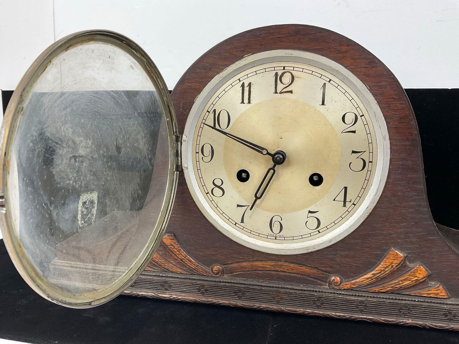 Early 20th Century German Kienzle Humpback Mantel Clock, Time Strike, 10h x 18w x 6d inches - 2