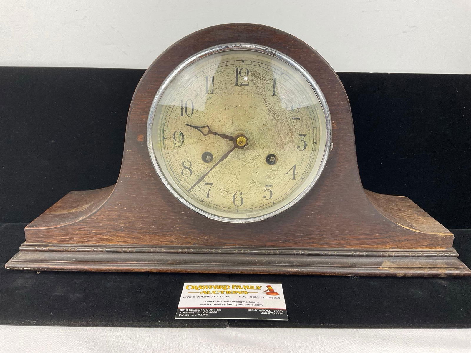 Early 20th Century Haller Mantel Clock, Time Strike, 10h x 18w x 7d inches (1 of 6)