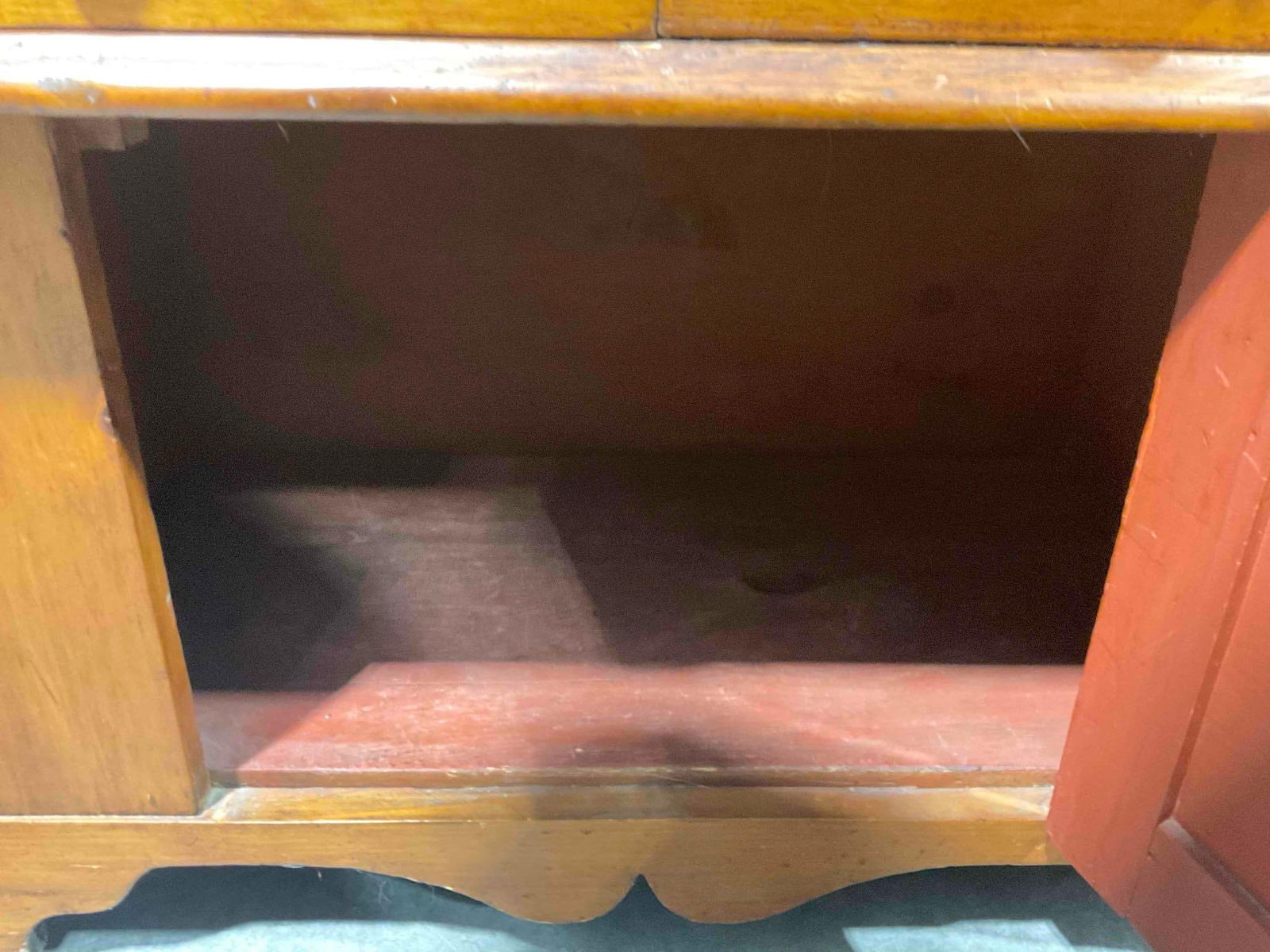 Antique Primitive Pine? Wood Dry Sink Lift Top Commode Cabinet. Excellent Condition. See pics. - 7