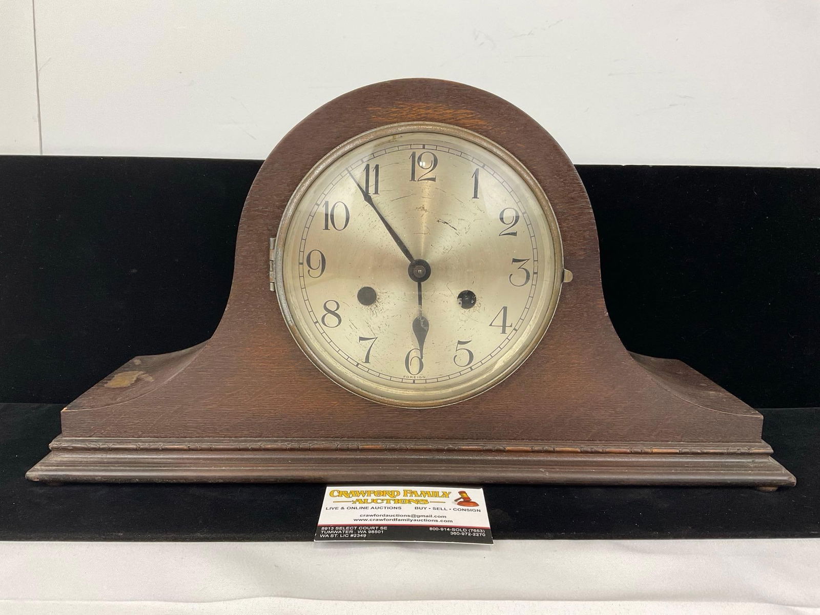 Early 20th Century Haller English Mantel Clock, Time Strike, 10h x 18w x 7d inches (1 of 6)