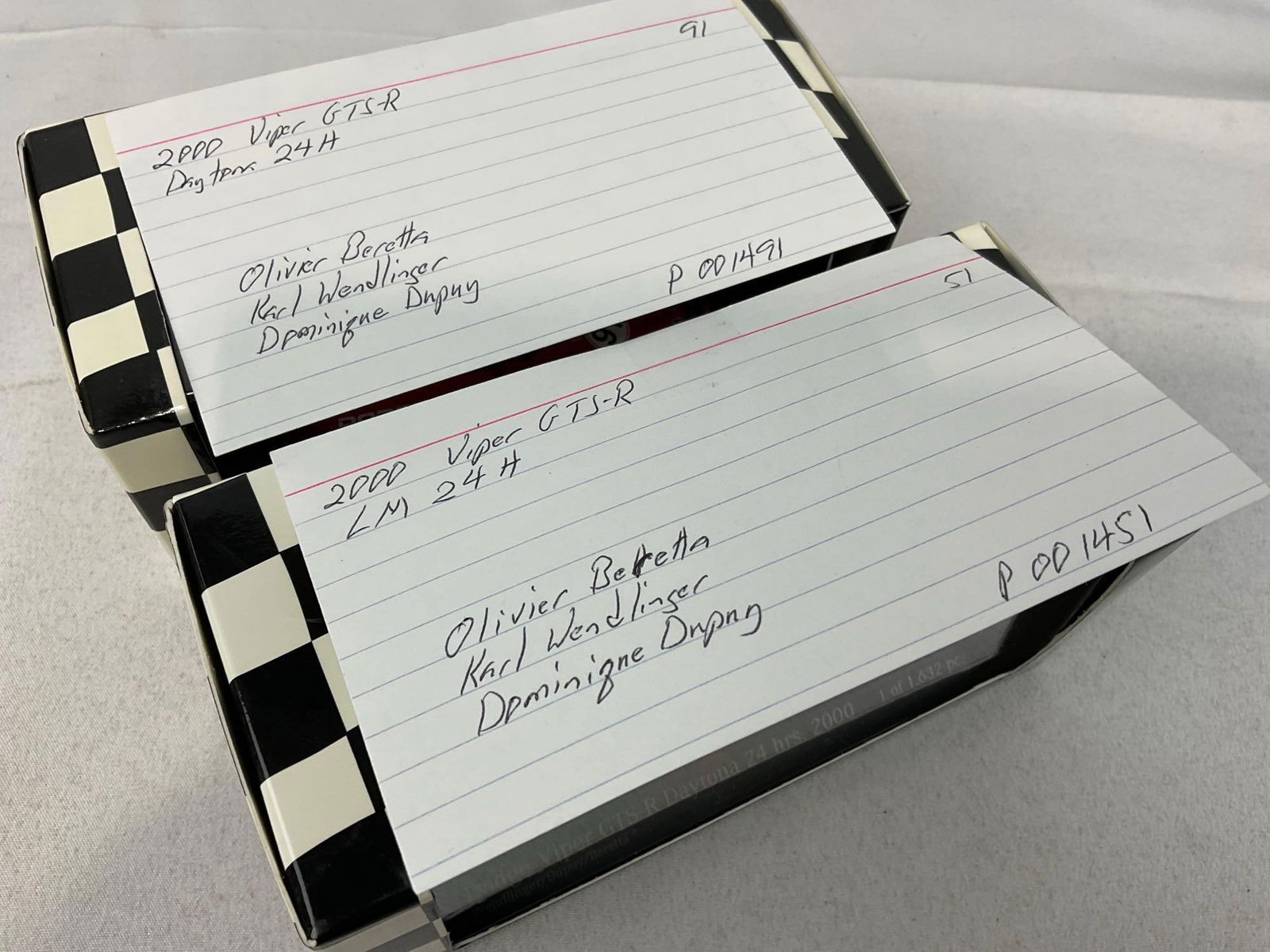 2 Minichamps 1/43 Diecast Car Models, 2x 2000 Viper GTS-R Daytona & LM 24H, Olivier Beretta - 7