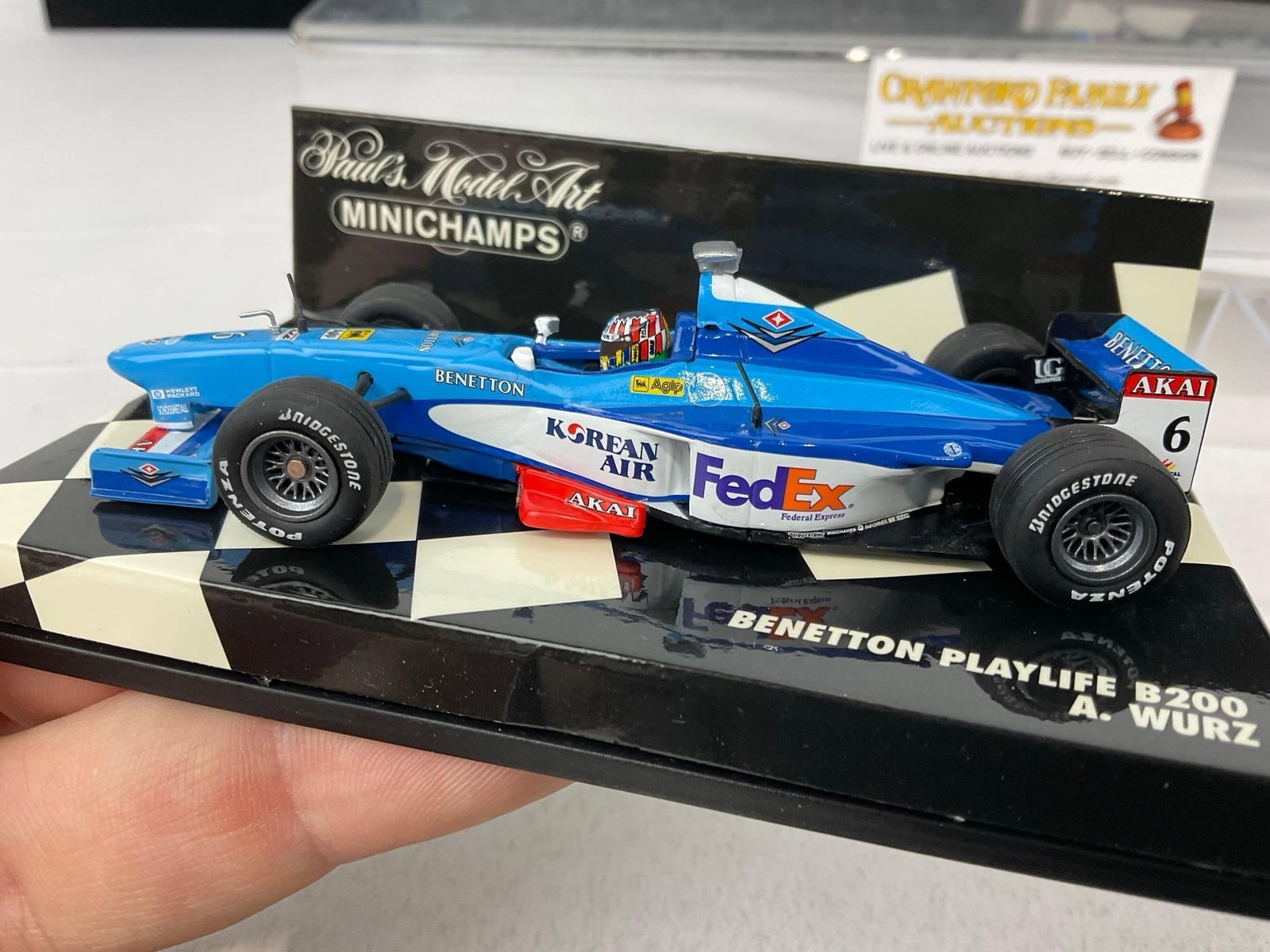 2 Minichamps 1/43 Diecast Car Models, 1998-99 Benetton B198 & B199, Alexander Wurz - 3