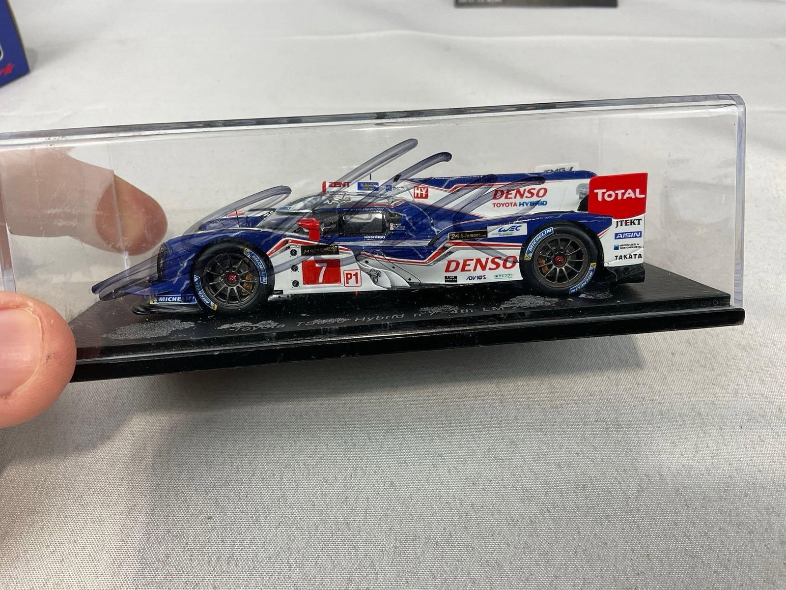 2 Spark 1/43 Diecast Car Models, 2012 Toyota TS030 Hybrid LM 24H, 1 Signed by all 3 drivers - 6