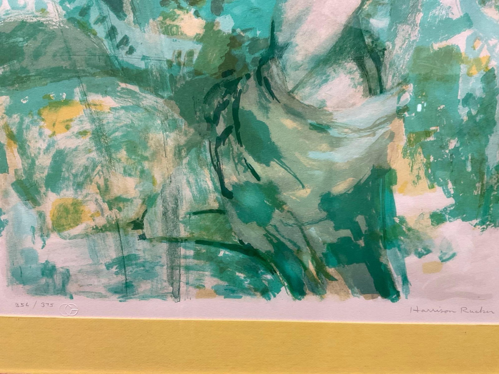 Framed Signed & #d 356/375 Serigraph by Harrison Rucker, 24x29 inches - 4