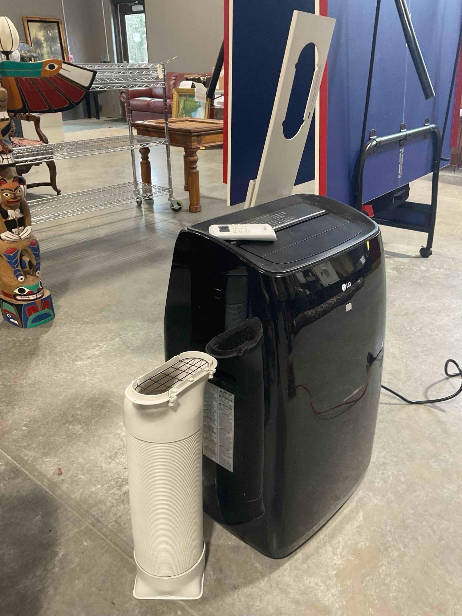 LG Portable ThinQ Air Conditioner w/ Remote & Window Kit Model LP102BSSM. Tested, Works. - 3