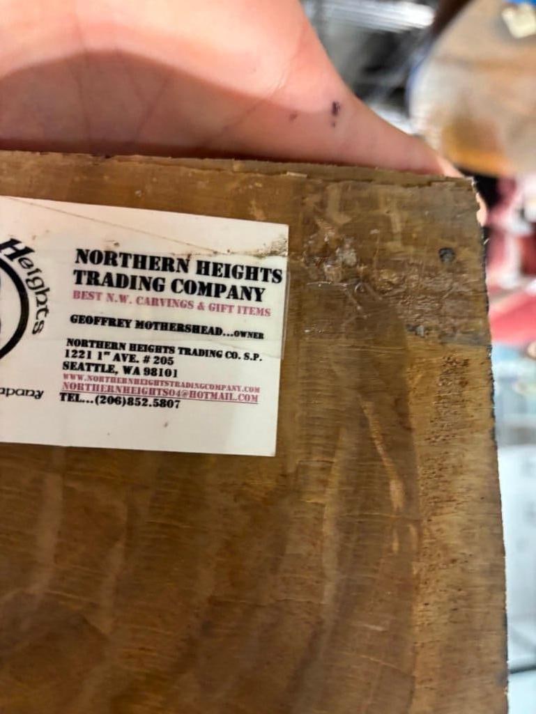 Native American Inspired Carved & Painted PNW Wooden Totem Pole from Northern Heights Trading Co. - 7