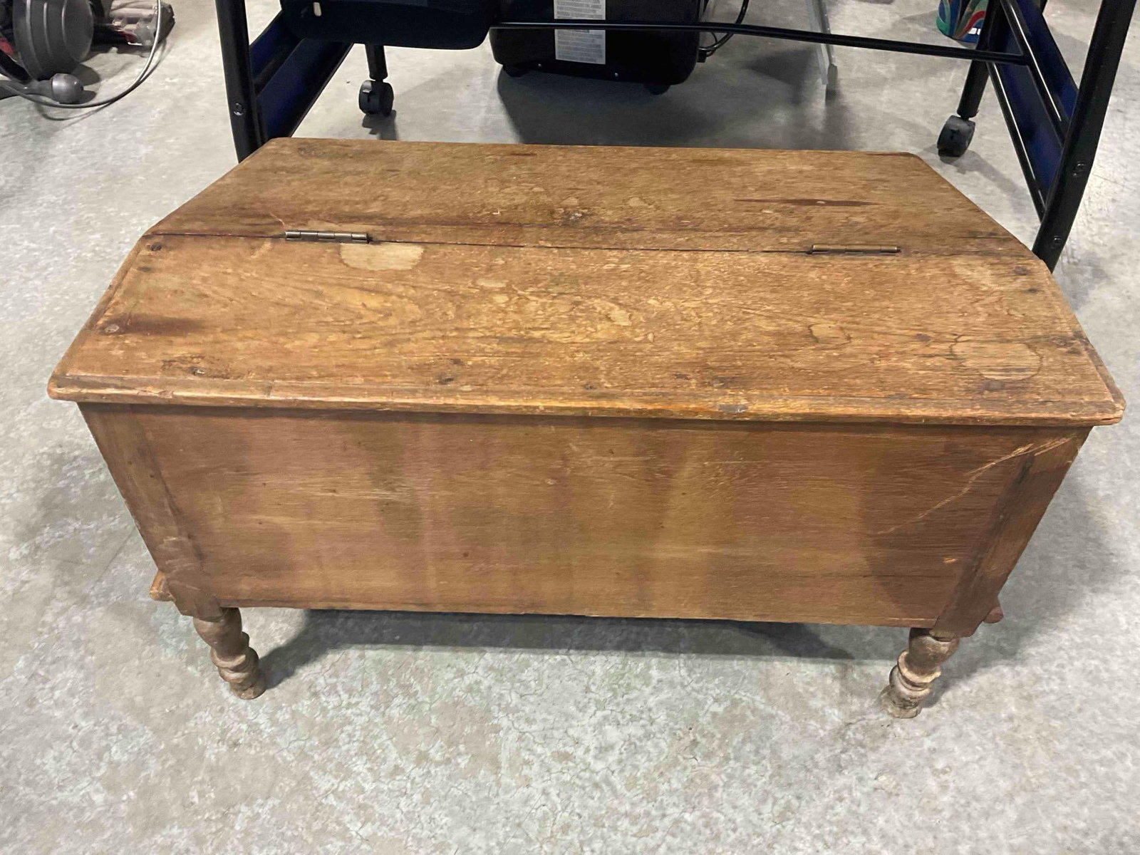 Antique Charming Wooden Portable Writing Secretary Desk. Good Condition. See pics. - 6