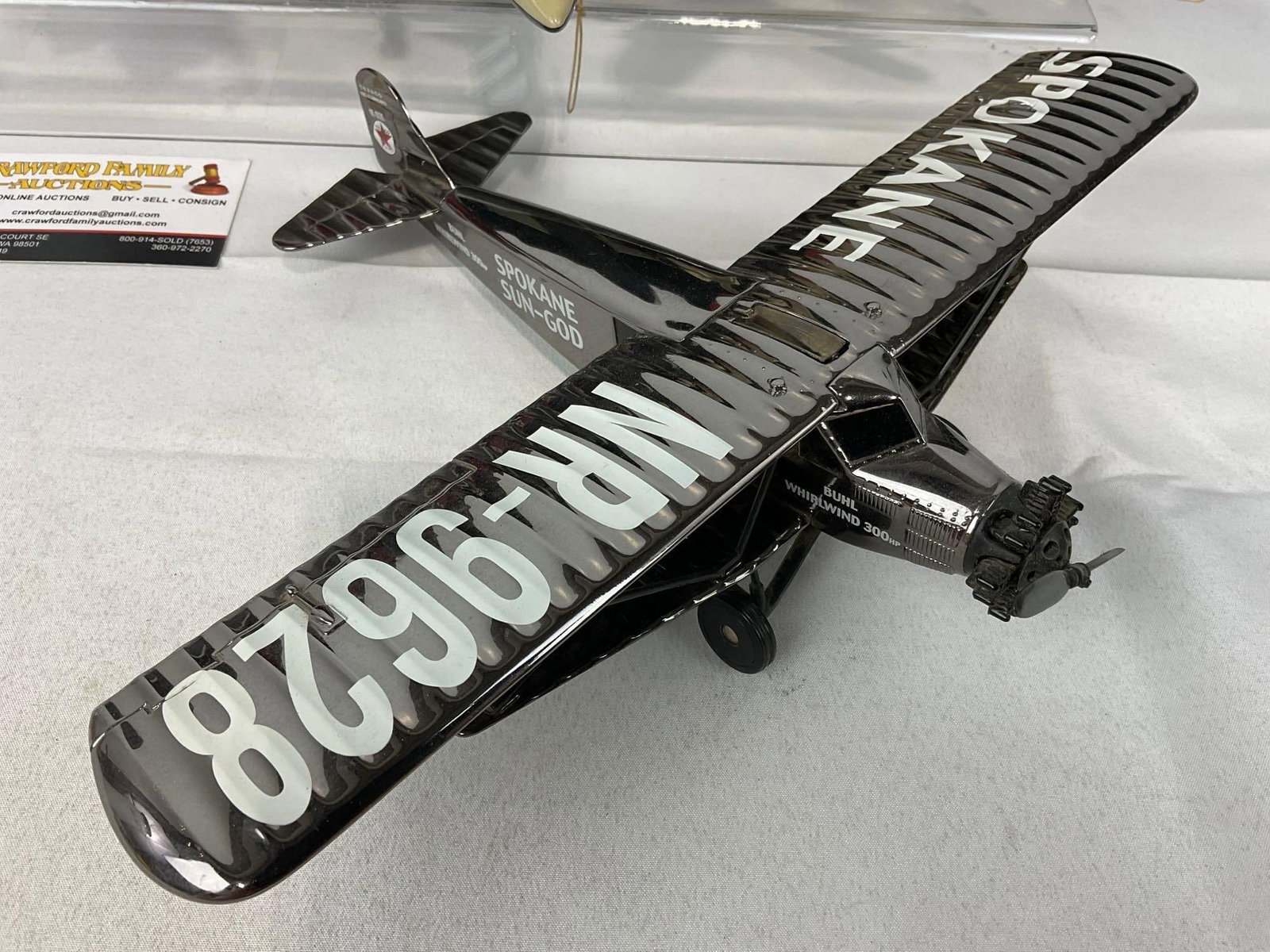 4 Plane Figures, Texaco Spokane Sun-God Prop Plane, British Airways Jet, Seaplane & Red Baron PLane - 2