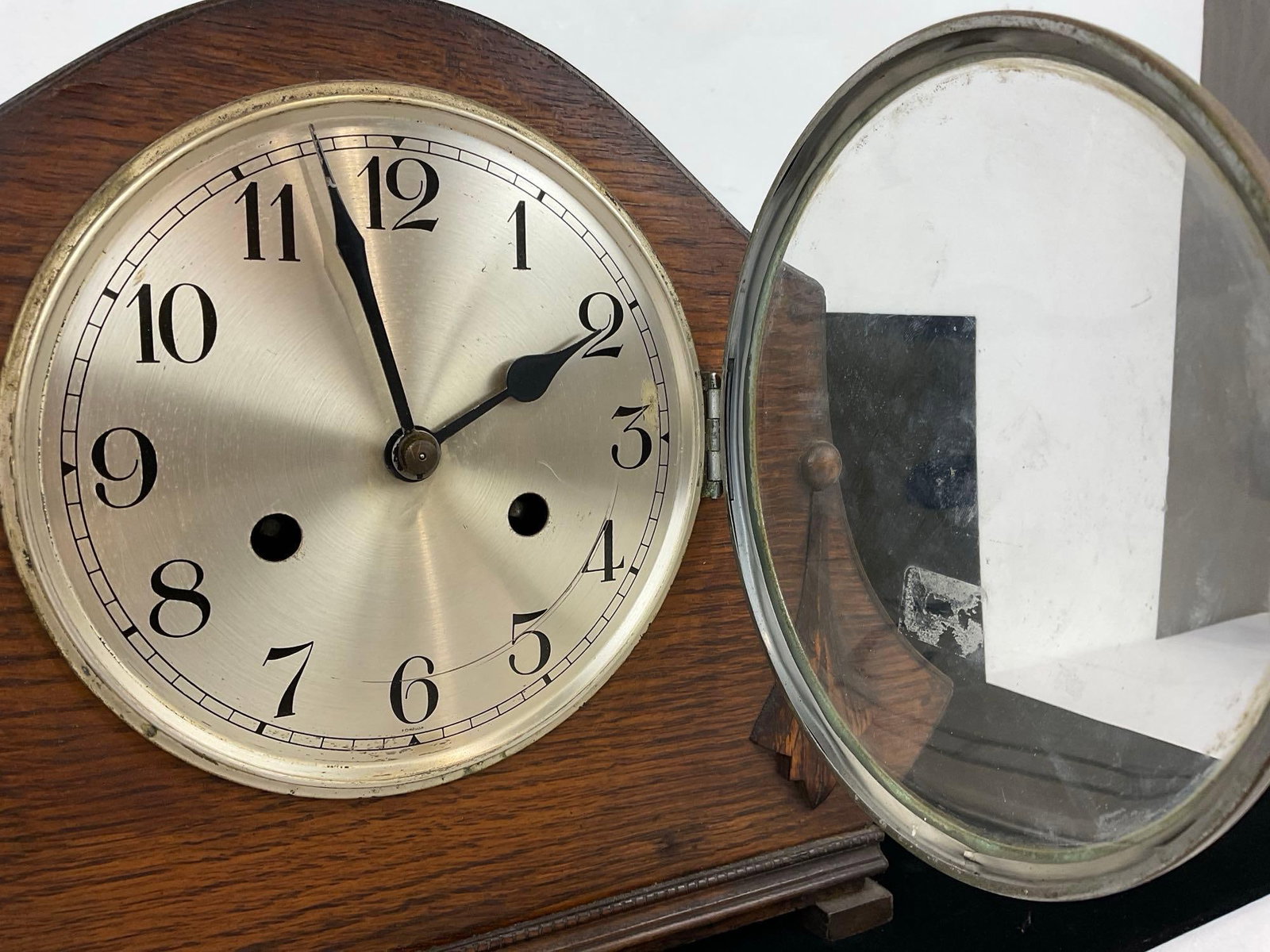 Early 20th Century German Mantel Clock, Time Strike, 10h x 15w x 7d inches - 3