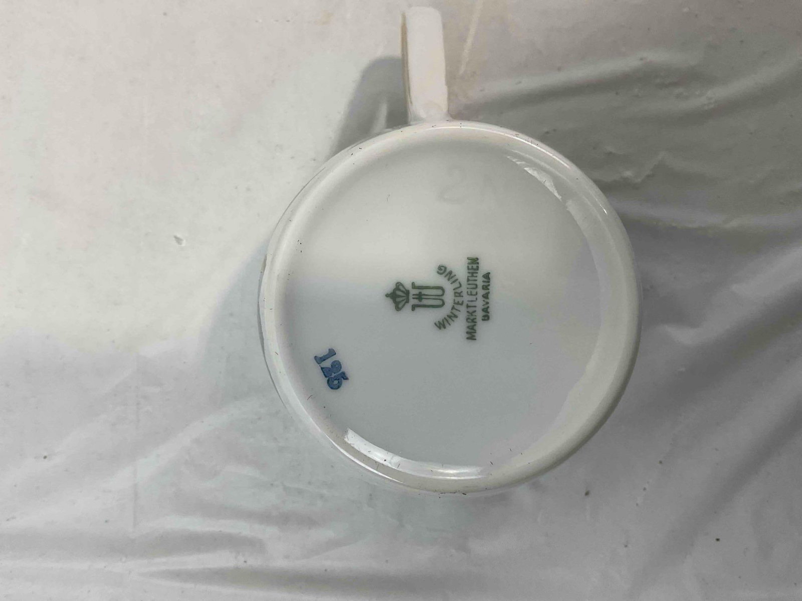 40 pcs Vintage Winterling Bavaria White Porcelain Dish Set w/ Red Rose Pattern. Excellent Cond. - 10