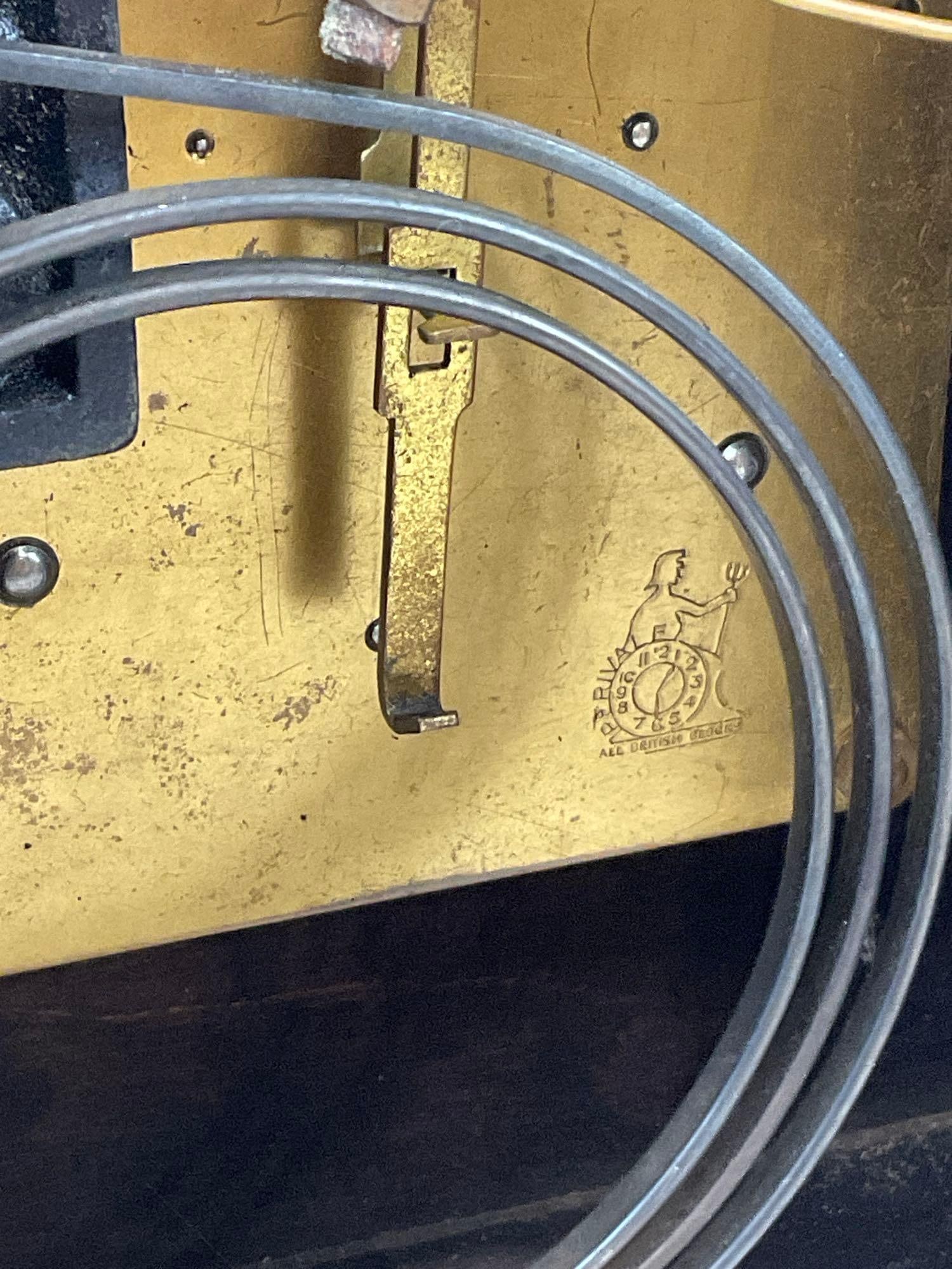 Early 20th Century Humpback Mantel Clock, Time Strike, Westminster Chime, 10h x 16w x 6d inches - 6