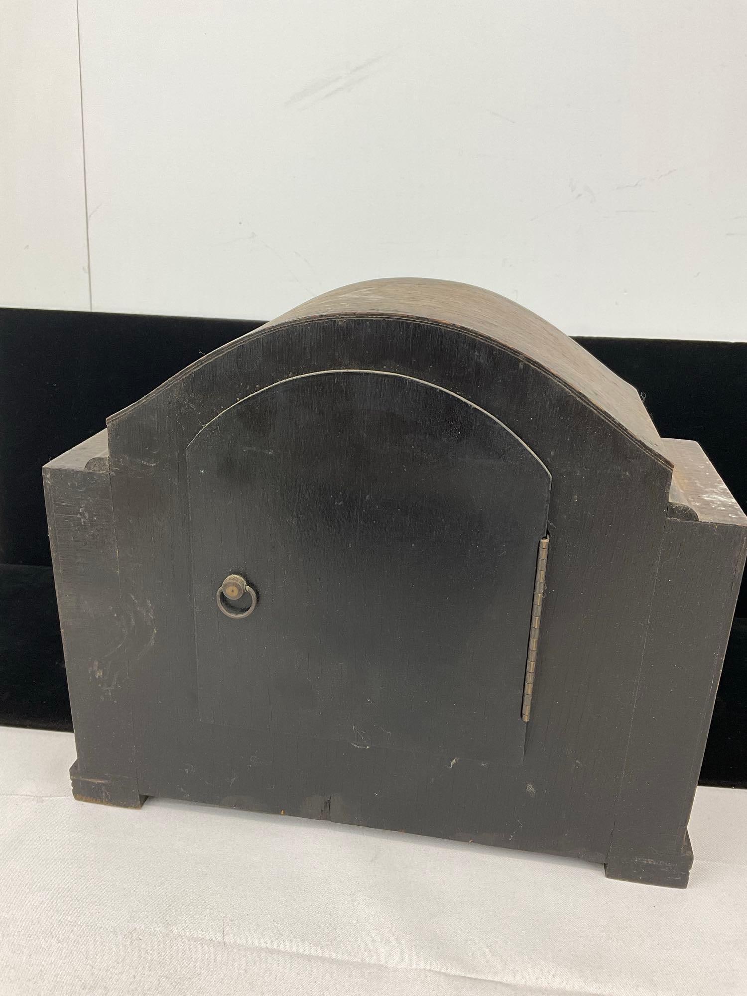 Early 20th Century English Enfield Mantel Clock, Time Strike, 10h x 11w x 6d inches - 4